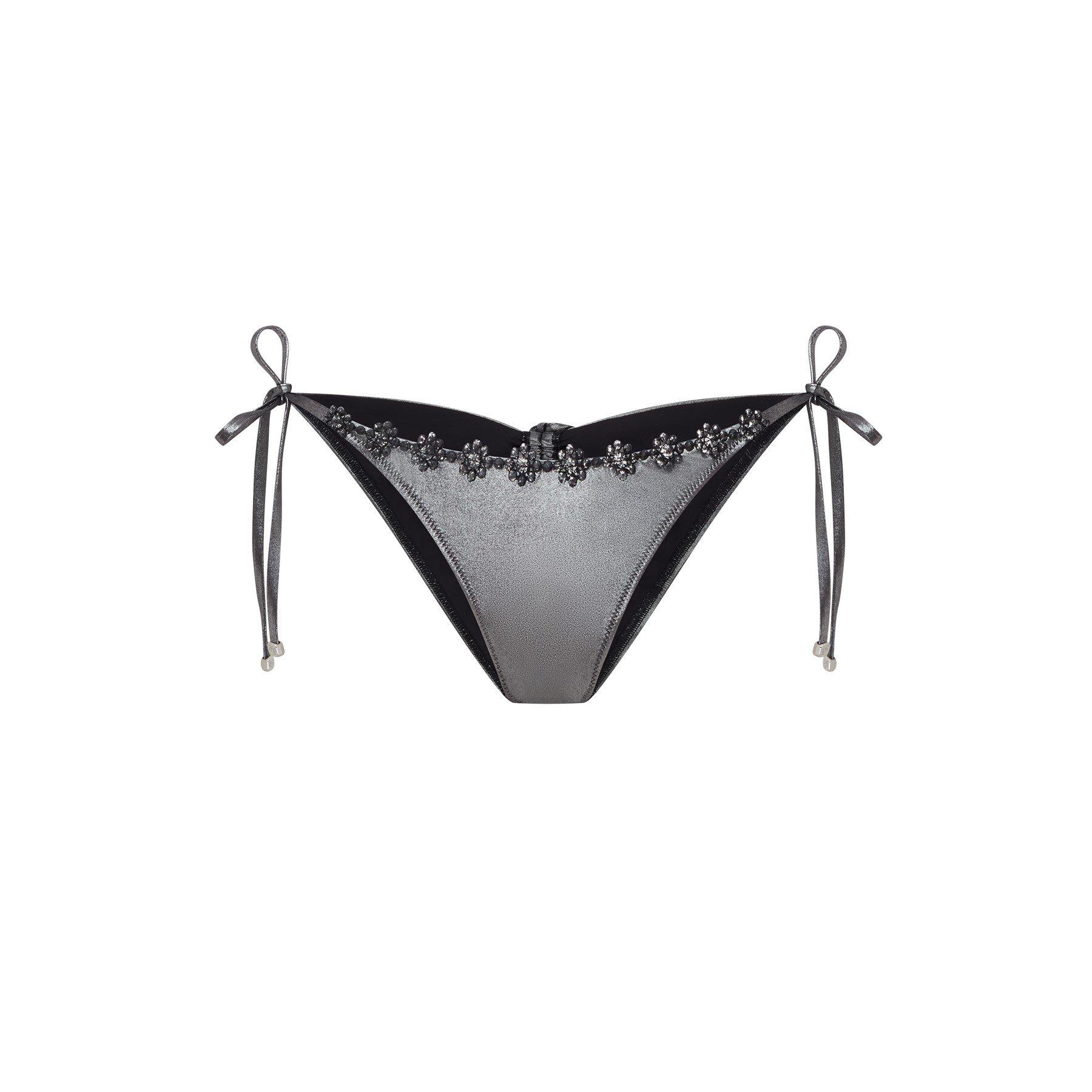 Black/Silver - Agent Provocateur - MAIYA Bikini bottoms - 6