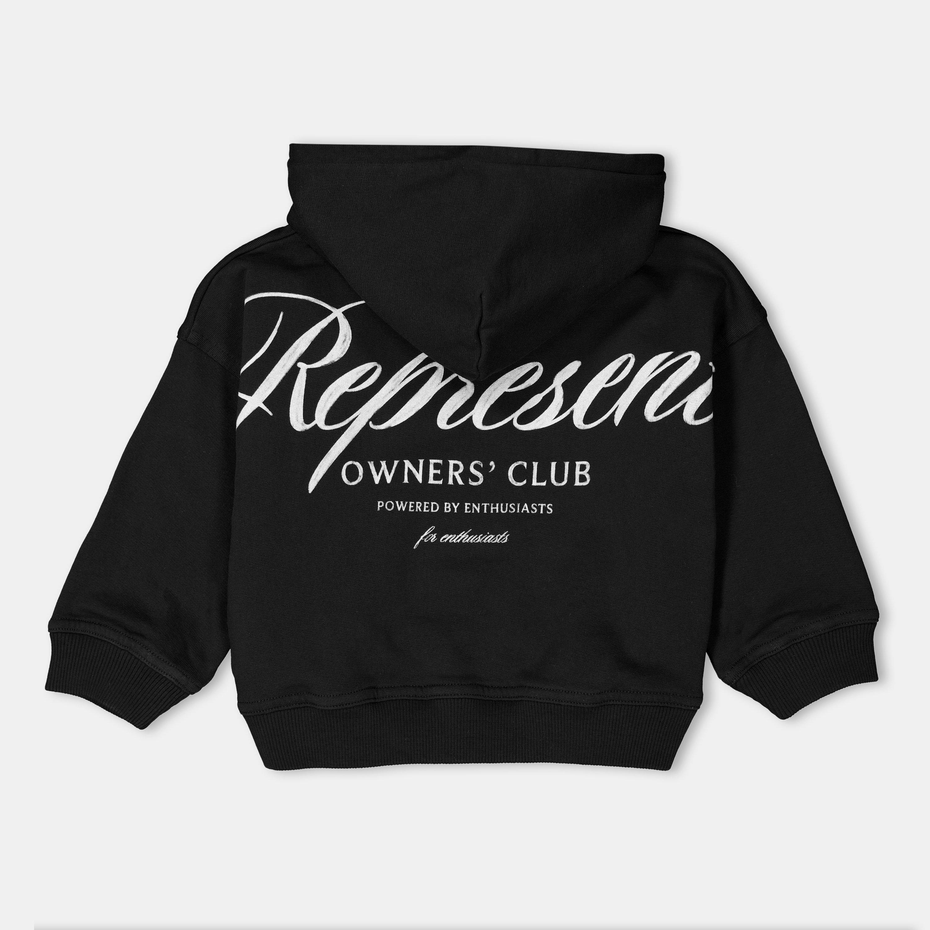 Black - Represent - Unisex Script Logo Hoodie - 2
