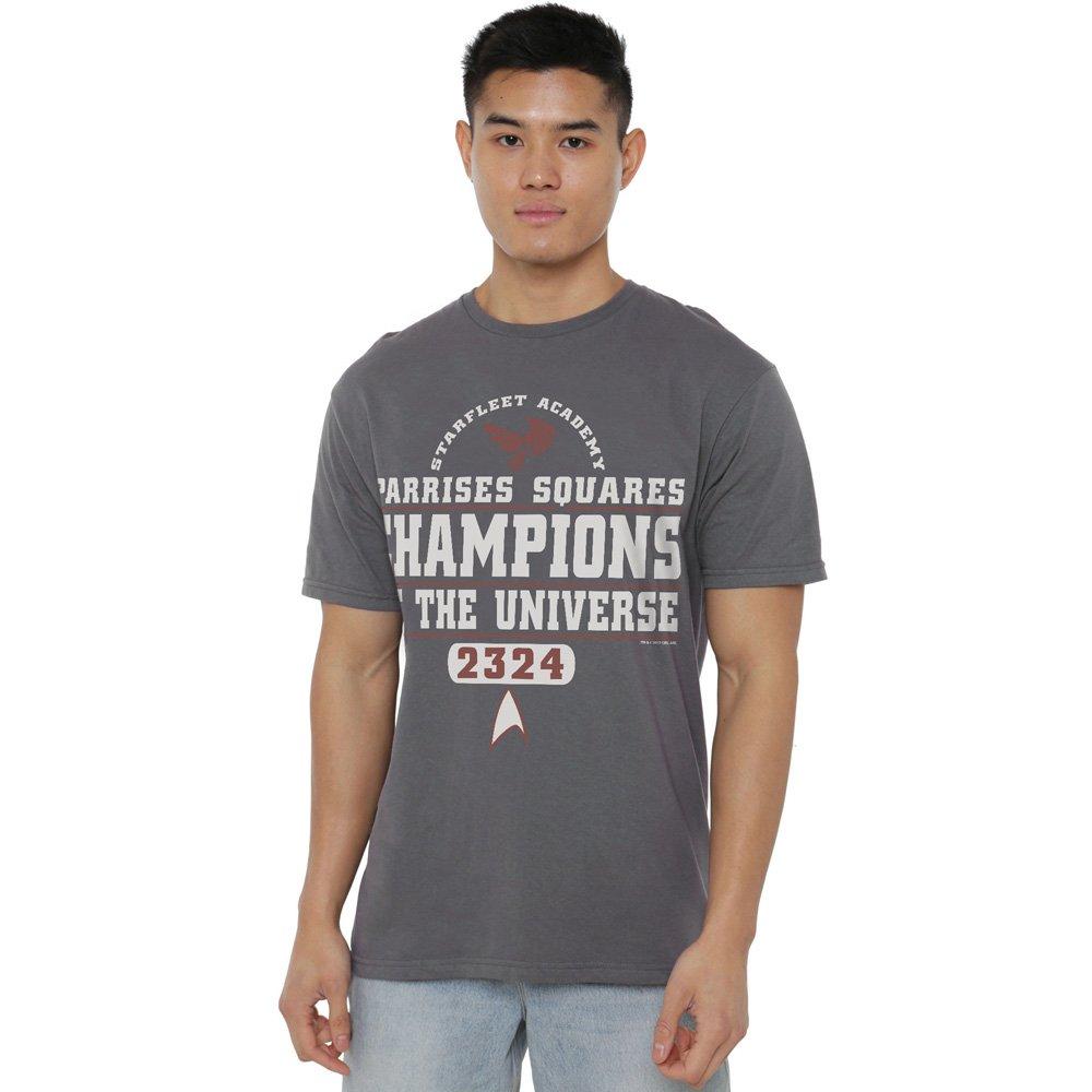 Grey - Star Trek - Star Trek Champions T Shirt Charcoal - 1