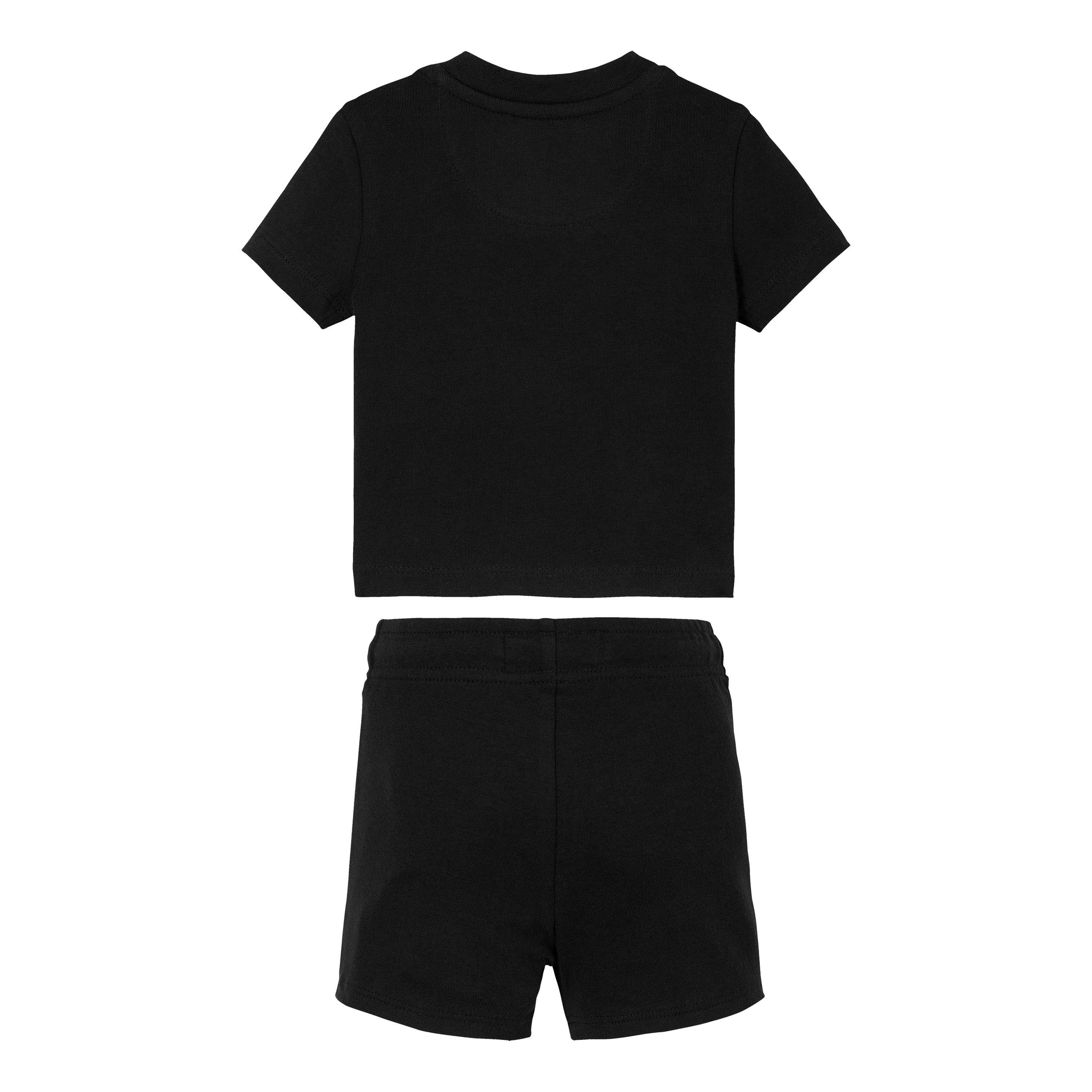 CK Black BEH - Calvin Klein Jeans - Unisex Kids' Monogram Logo T-Shirt and Shorts Set - 2