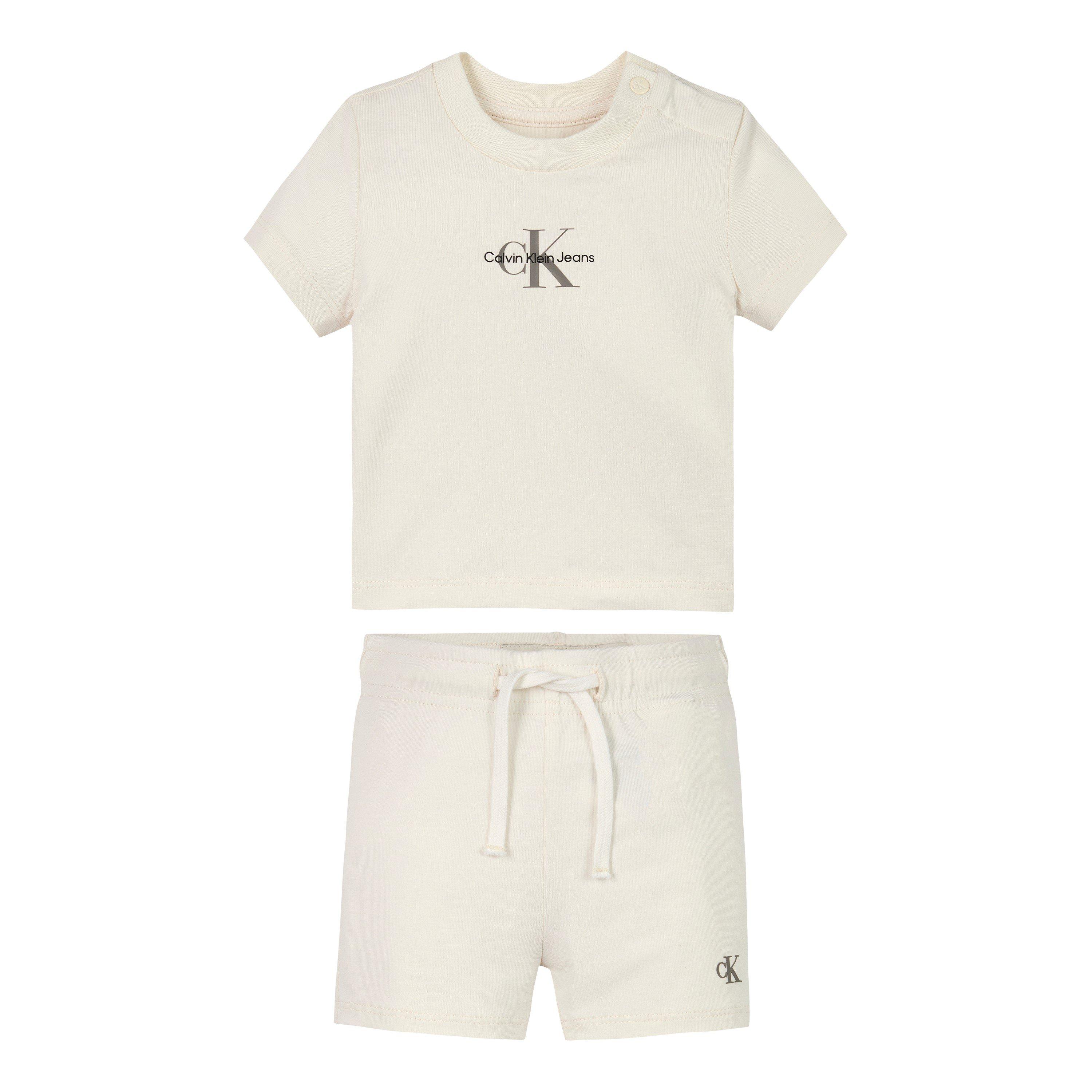 Tofu YAS - Calvin Klein Jeans - Unisex Kids' Monogram Logo T-Shirt and Shorts Set - 1