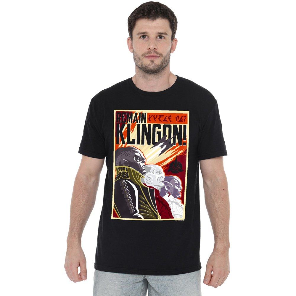 Black - Star Trek - Star Trek Discovery Remain Klingson Poster T Shirt - 1