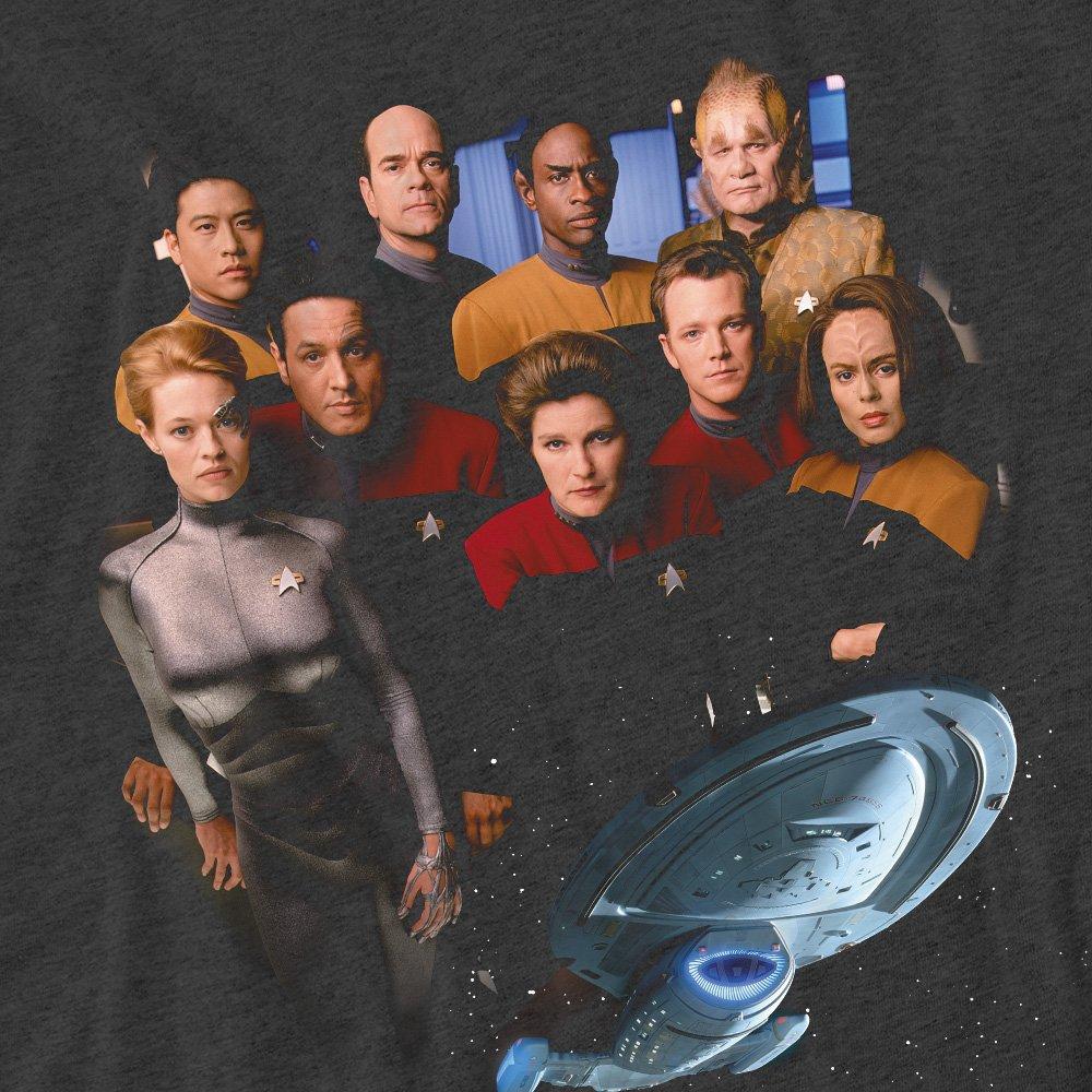 Grey - Star Trek - Star Trek Voyager Crew T-Shirt Charcoal - 2