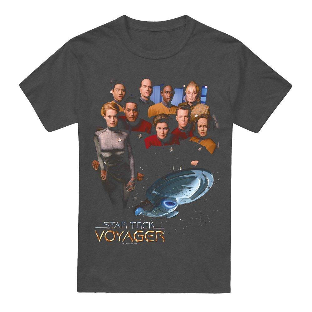 Grey - Star Trek - Star Trek Voyager Crew T-Shirt Charcoal - 4