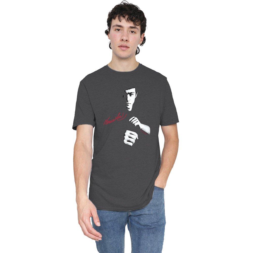 Grey - Other - Bruce Lee The Dragon Awaits T-Shirt Charcoal - 1