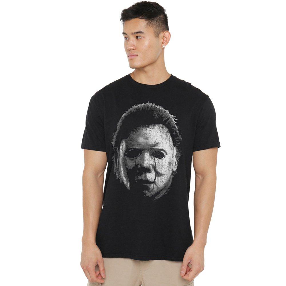 Black - Other - Halloween 2 Michael Myers The Shape Large Face T-S - 1
