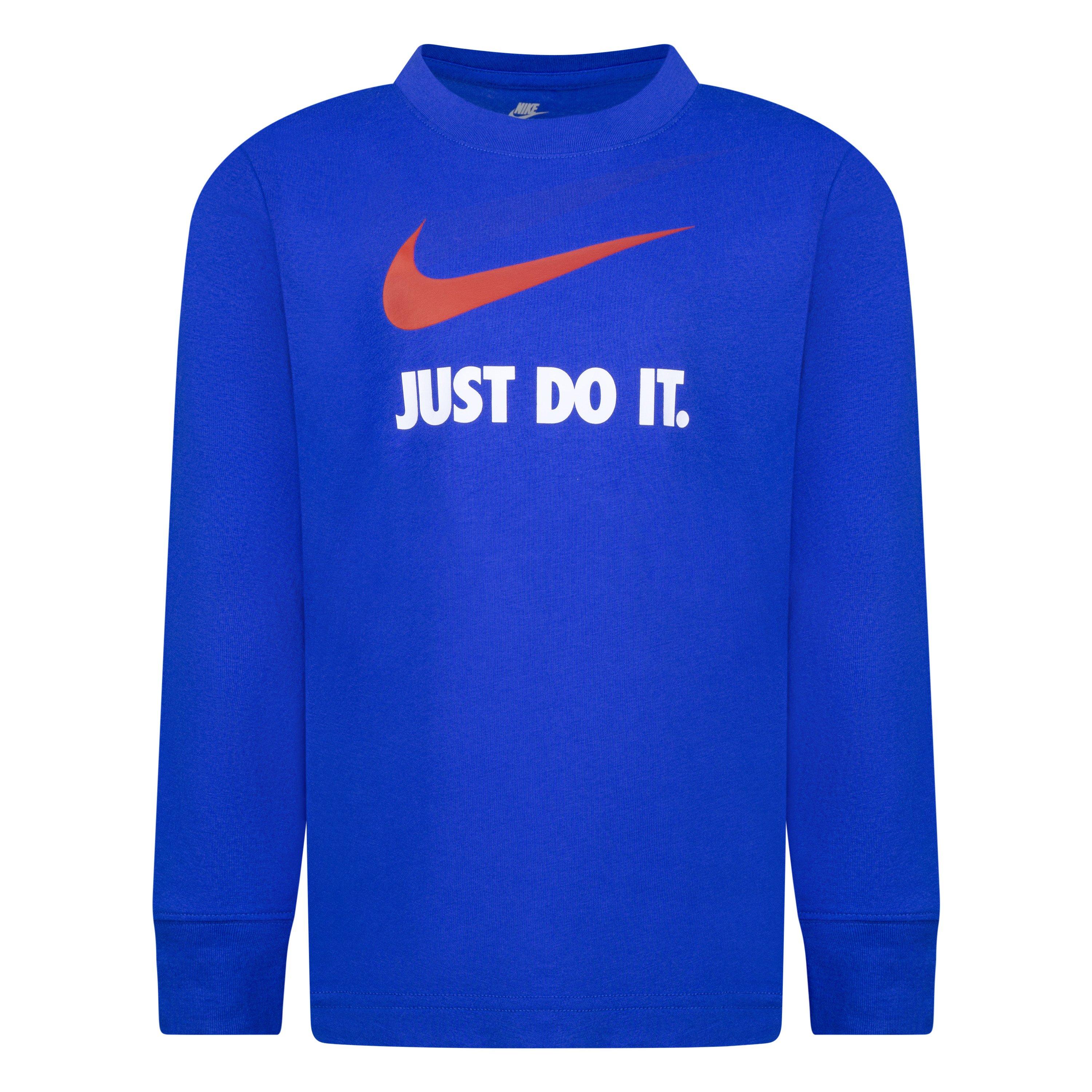 Nike  Kids' Swoosh Just Do It Long Sleeve T-Shirt - Game Royal - 2-3 Yrs