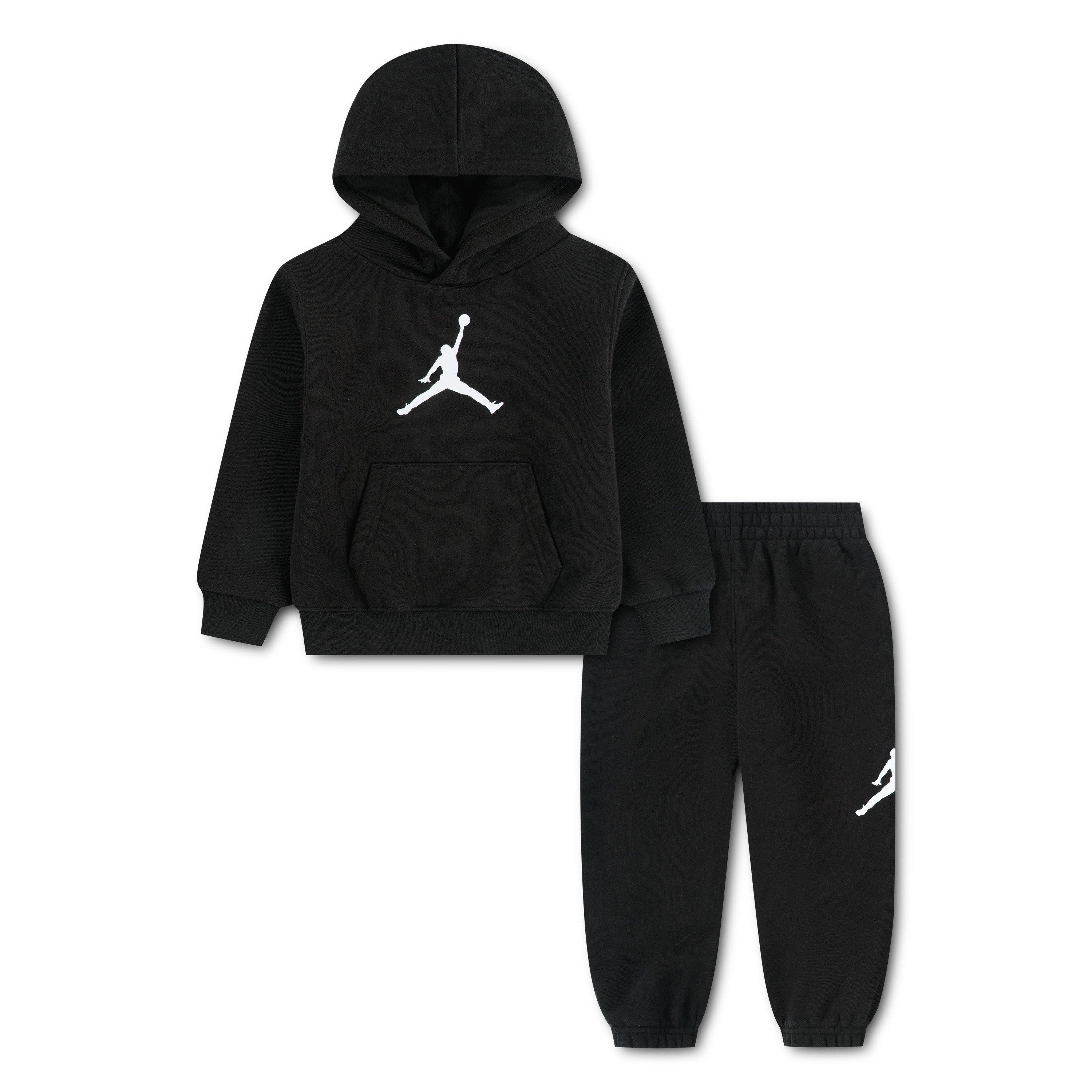Preto - Air Jordan - Kids' Jumbo Jumpman Fleece Jumper and Joggers Pyjama Set - 1