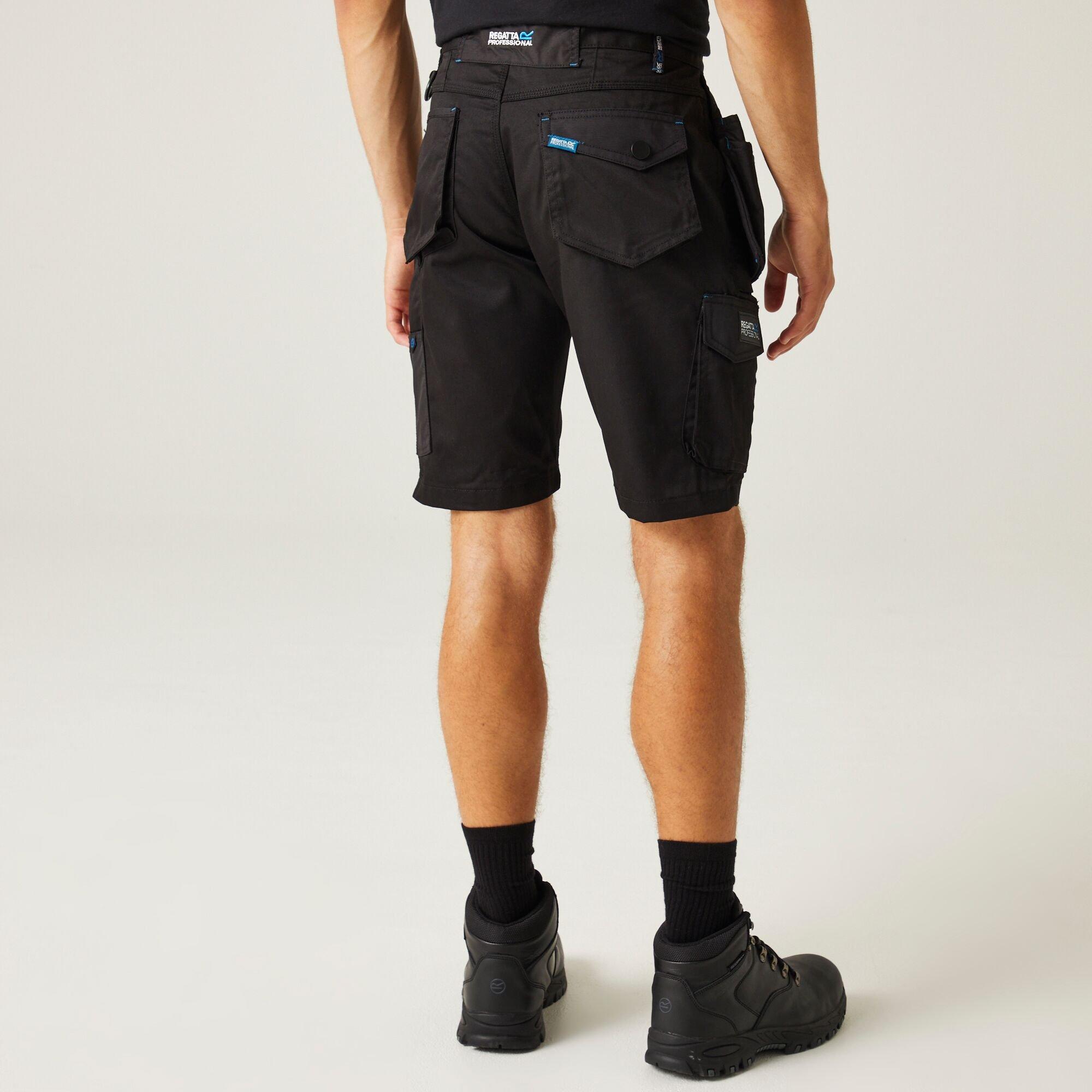 Black - Regatta - Mens Tactical Incursion Cargo Shorts - 2