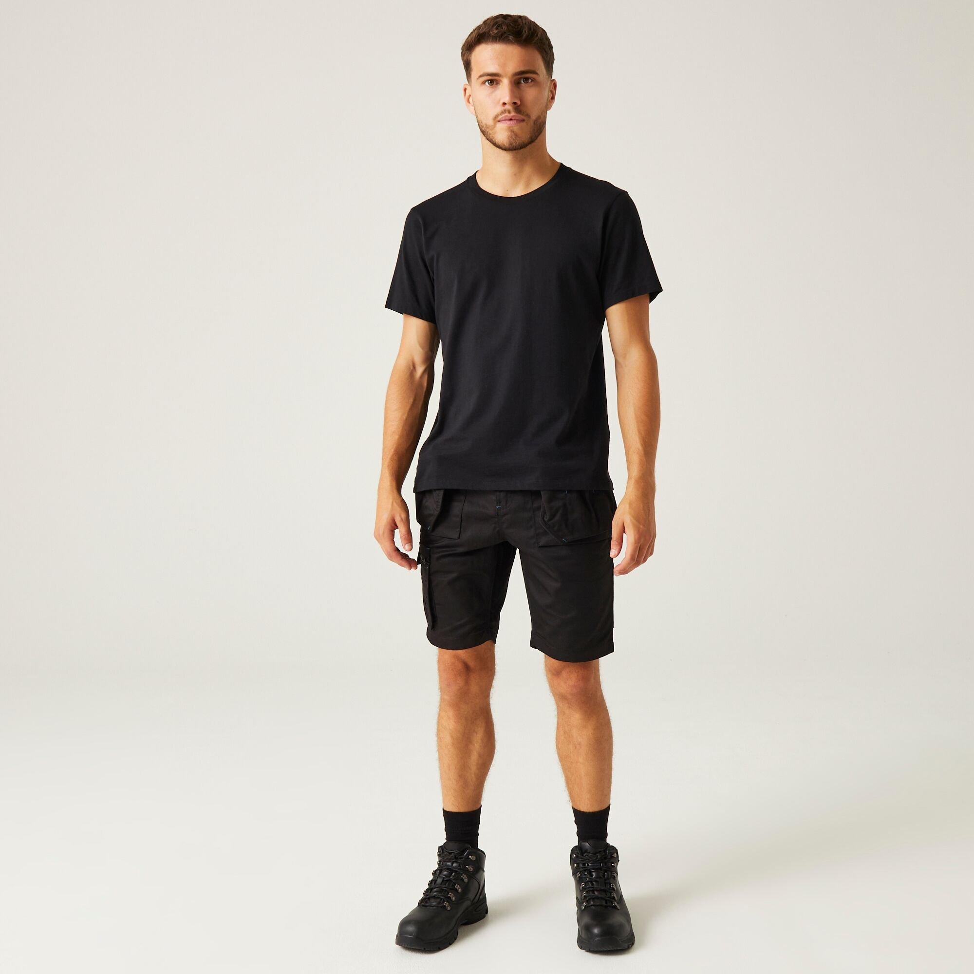 Black - Regatta - Mens Tactical Incursion Cargo Shorts - 3