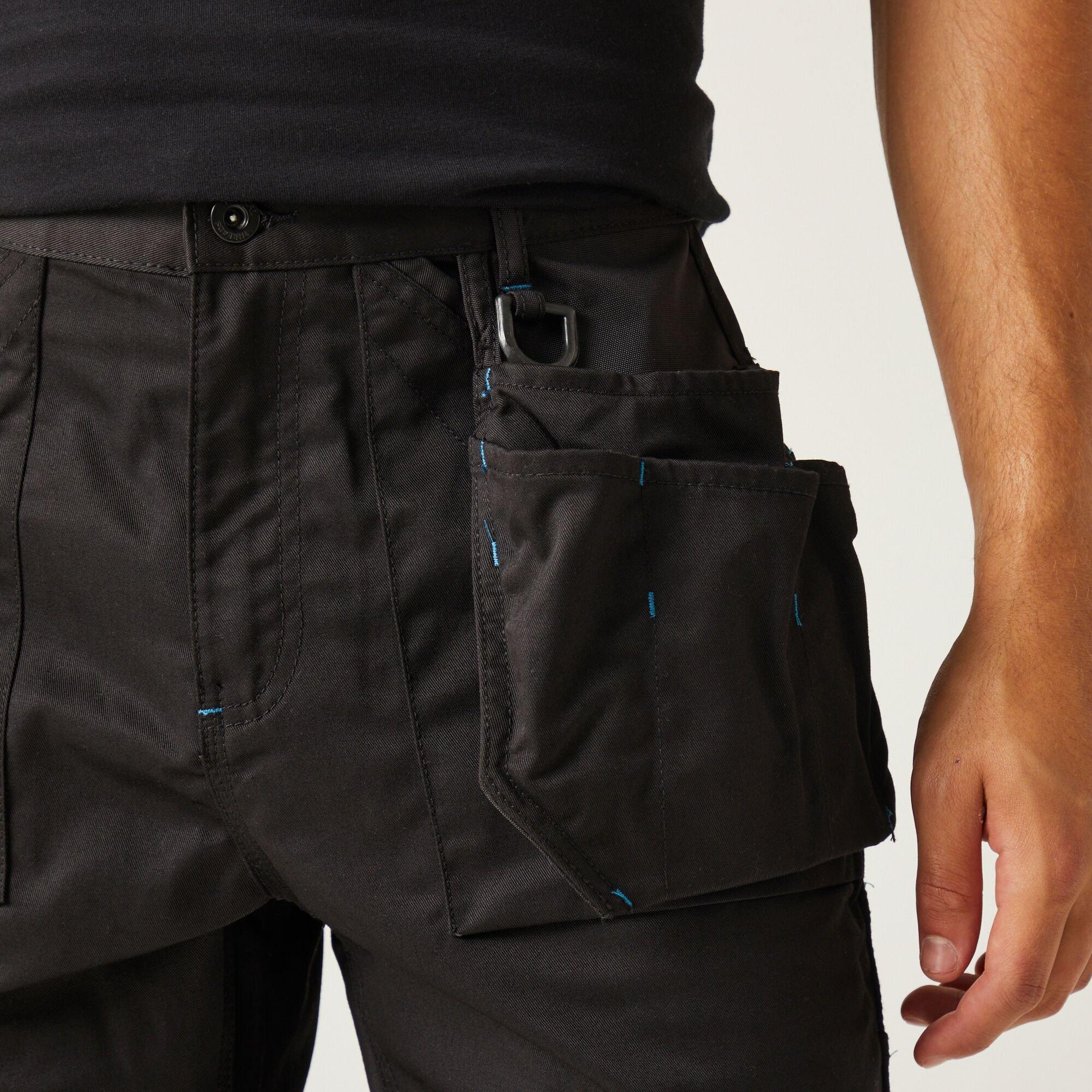 Black - Regatta - Mens Tactical Incursion Cargo Shorts - 4