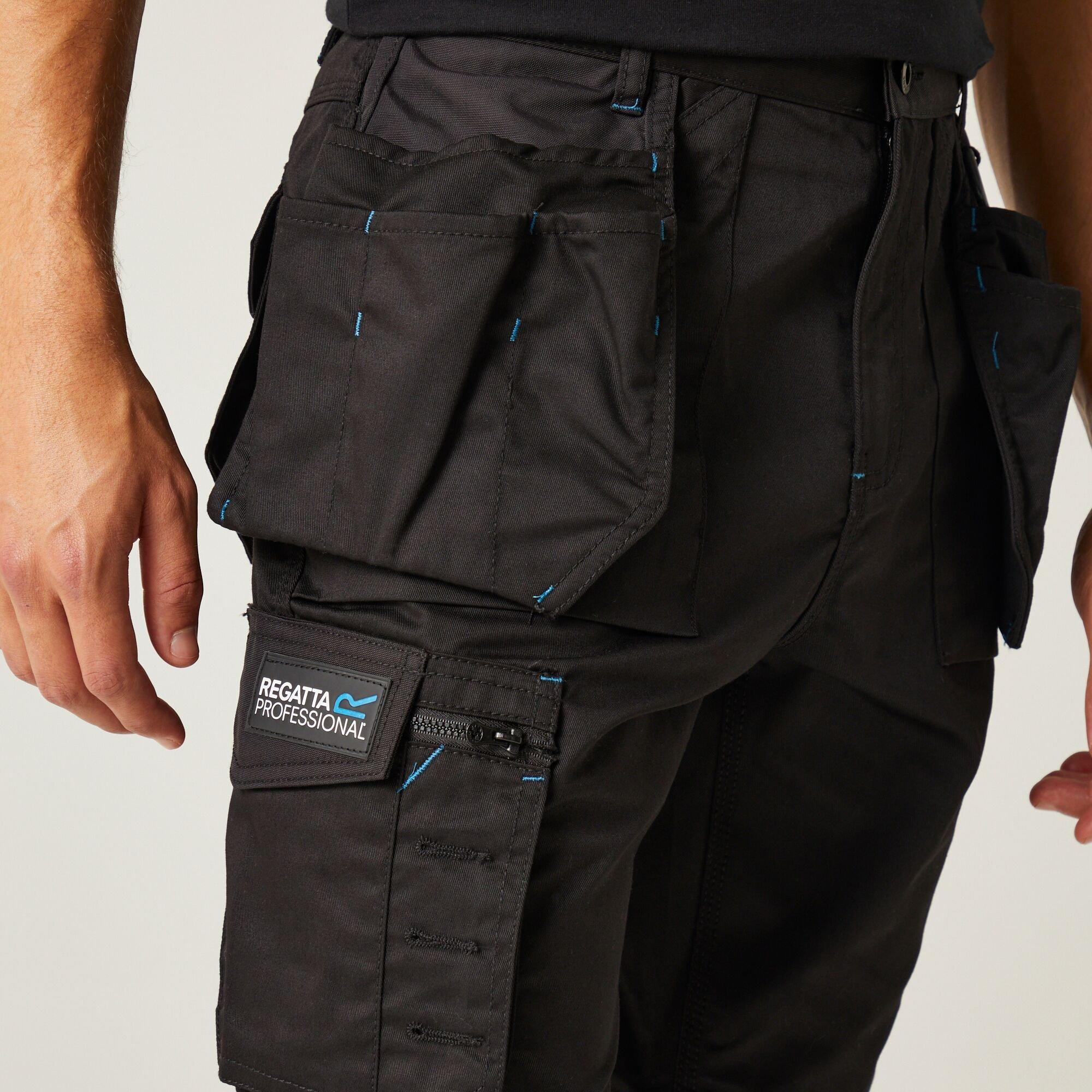 Black - Regatta - Mens Tactical Incursion Cargo Shorts - 5