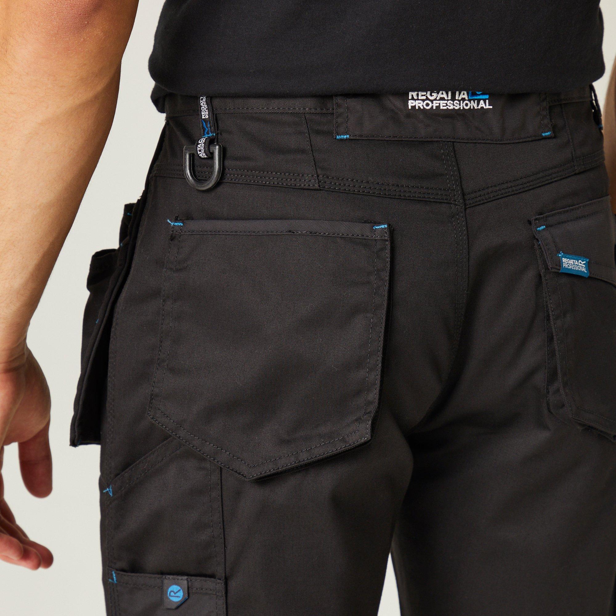 Black - Regatta - Mens Tactical Incursion Cargo Shorts - 6