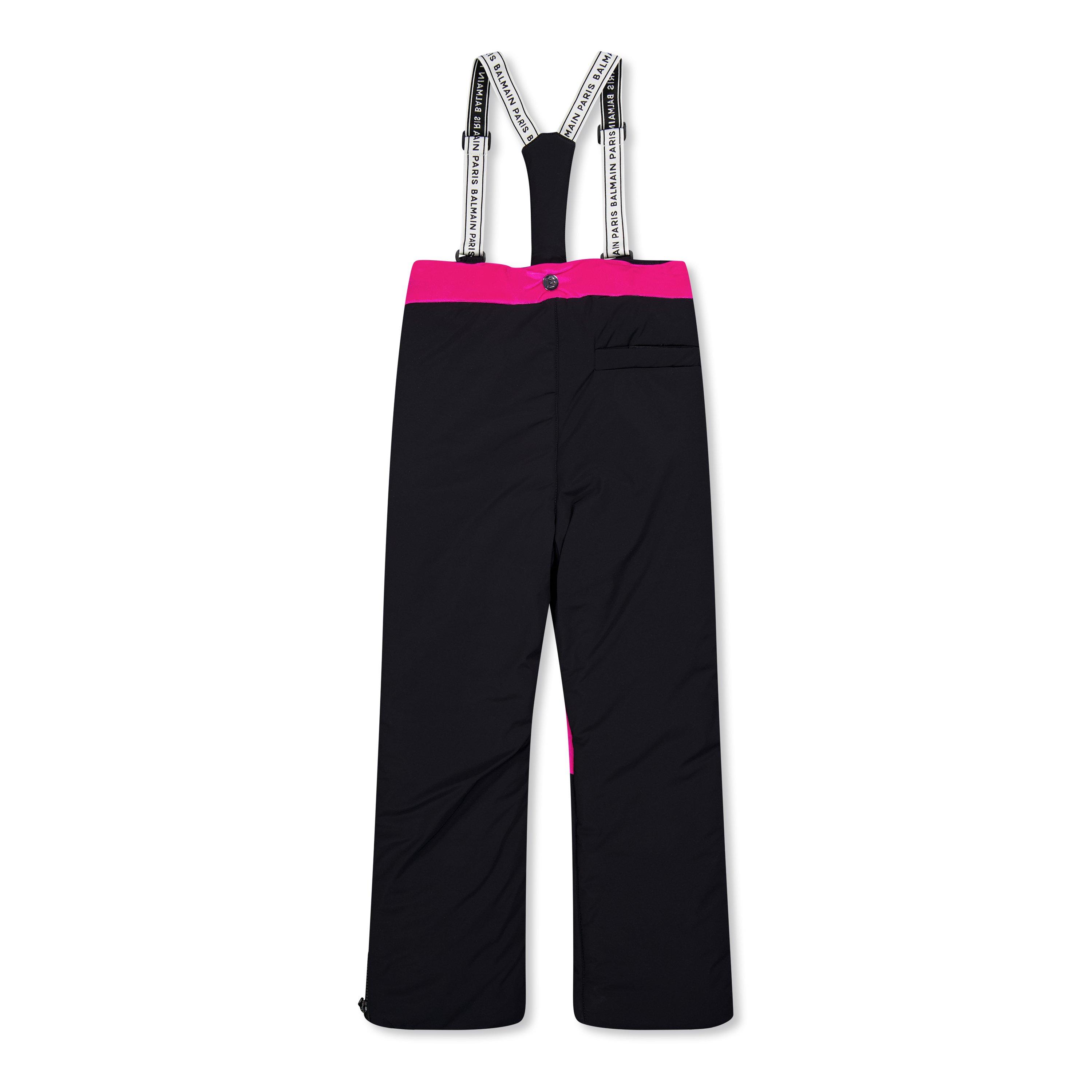 black/fuchsia - Balmain - Kids' Snow Straight Leg Trouser - 2