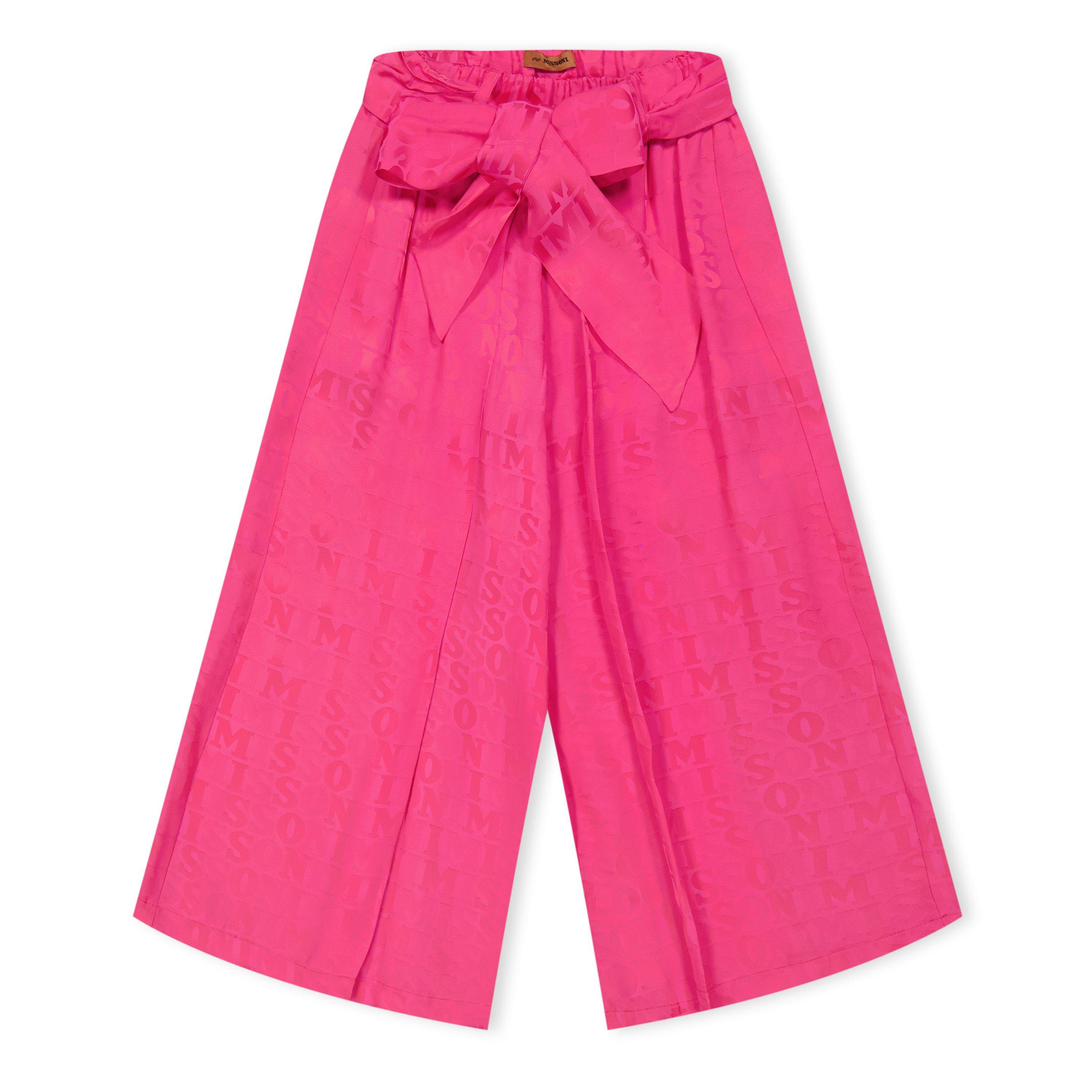 Missoni Kids' Wide Straight Leg Trouser - Fuxia - Size 6Y