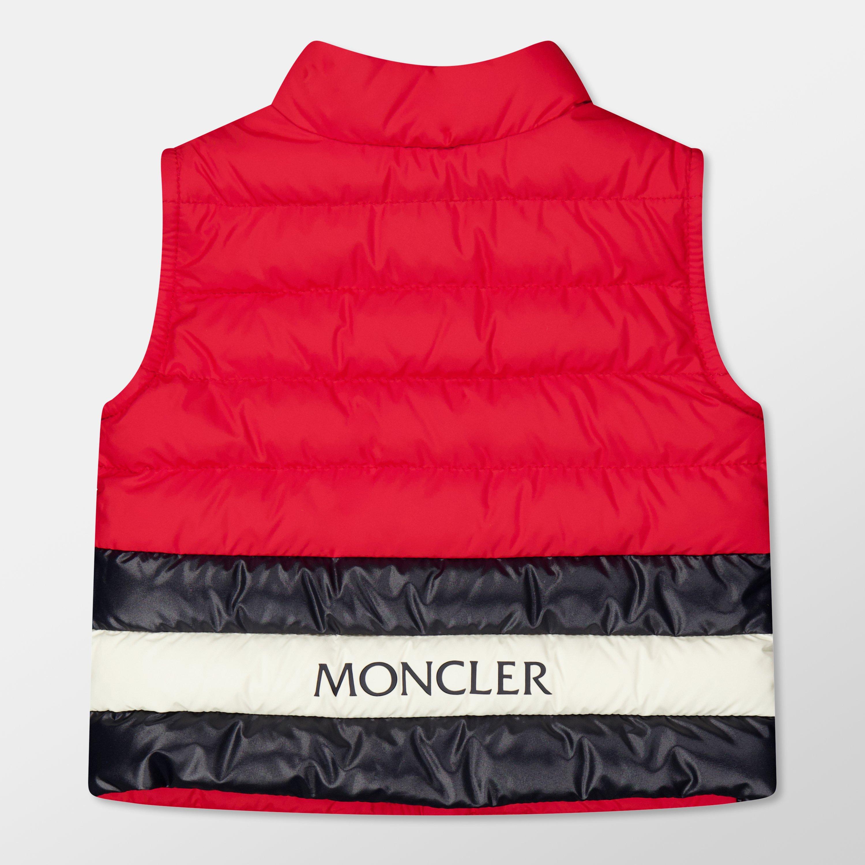 Red 455 - Moncler - Kids' Cliff Quilted Sleeveless Gilet - 2
