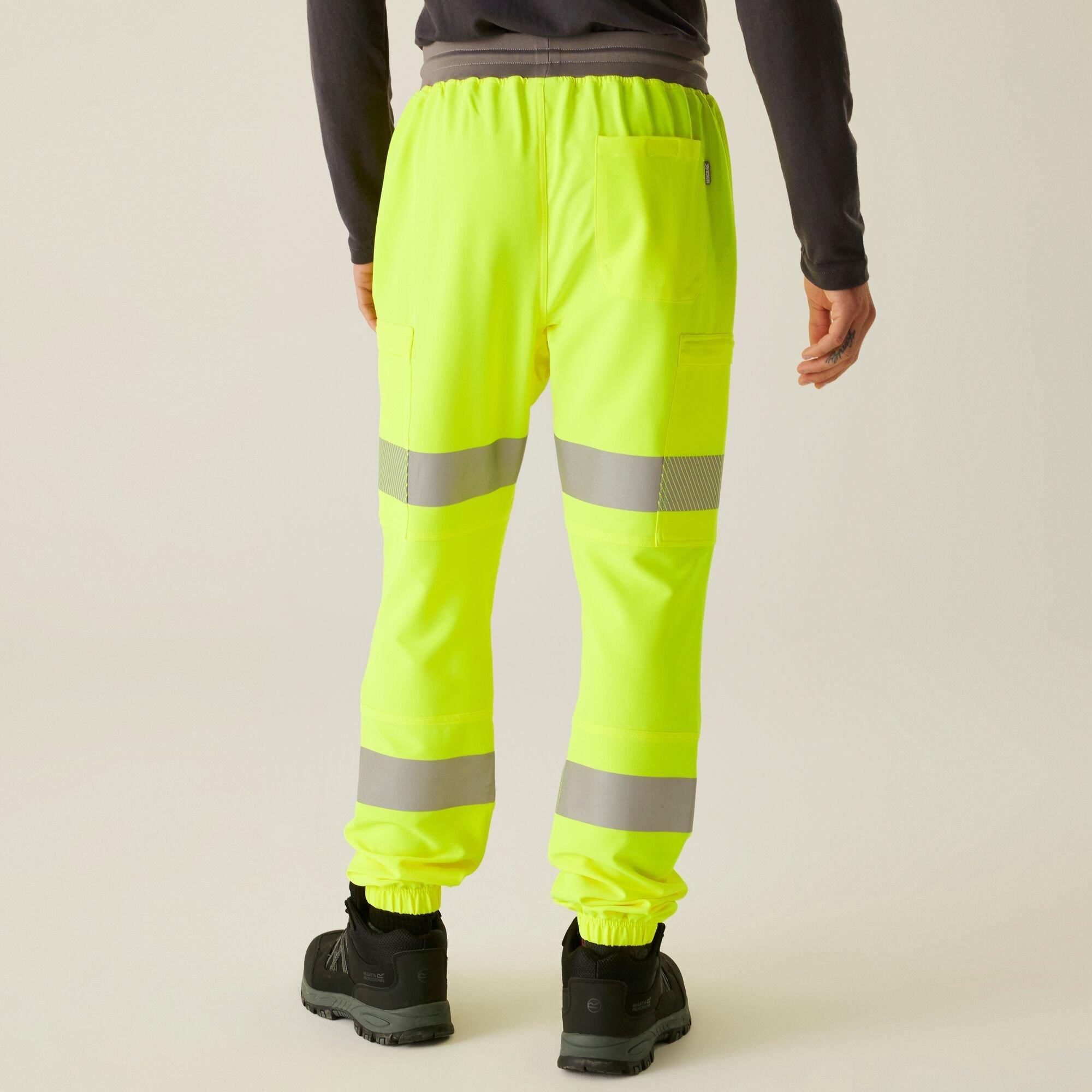 Yellow - Regatta - Mens Hi-Vis Prolite Stretch Jogger - 2