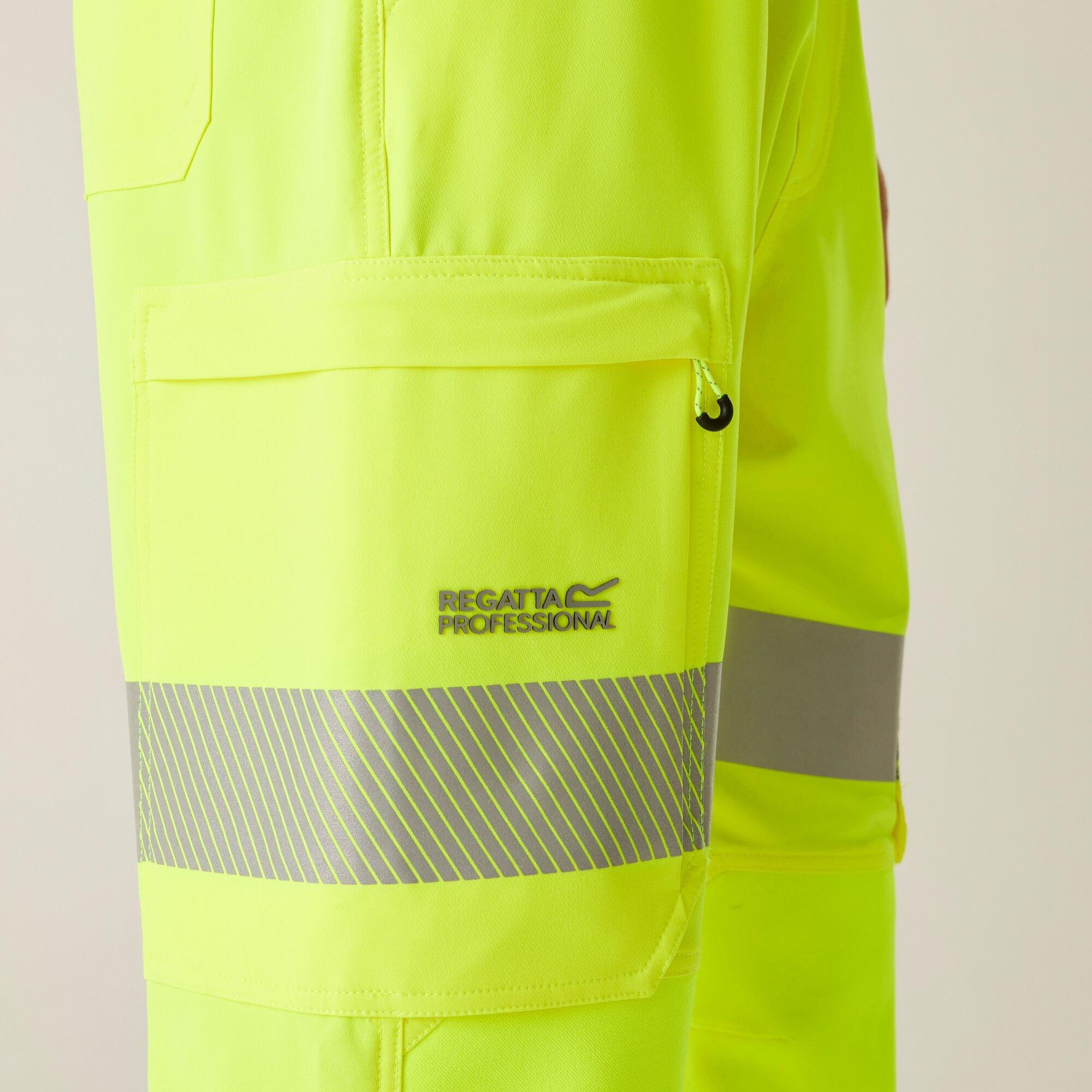 Yellow - Regatta - Mens Hi-Vis Prolite Stretch Jogger - 5