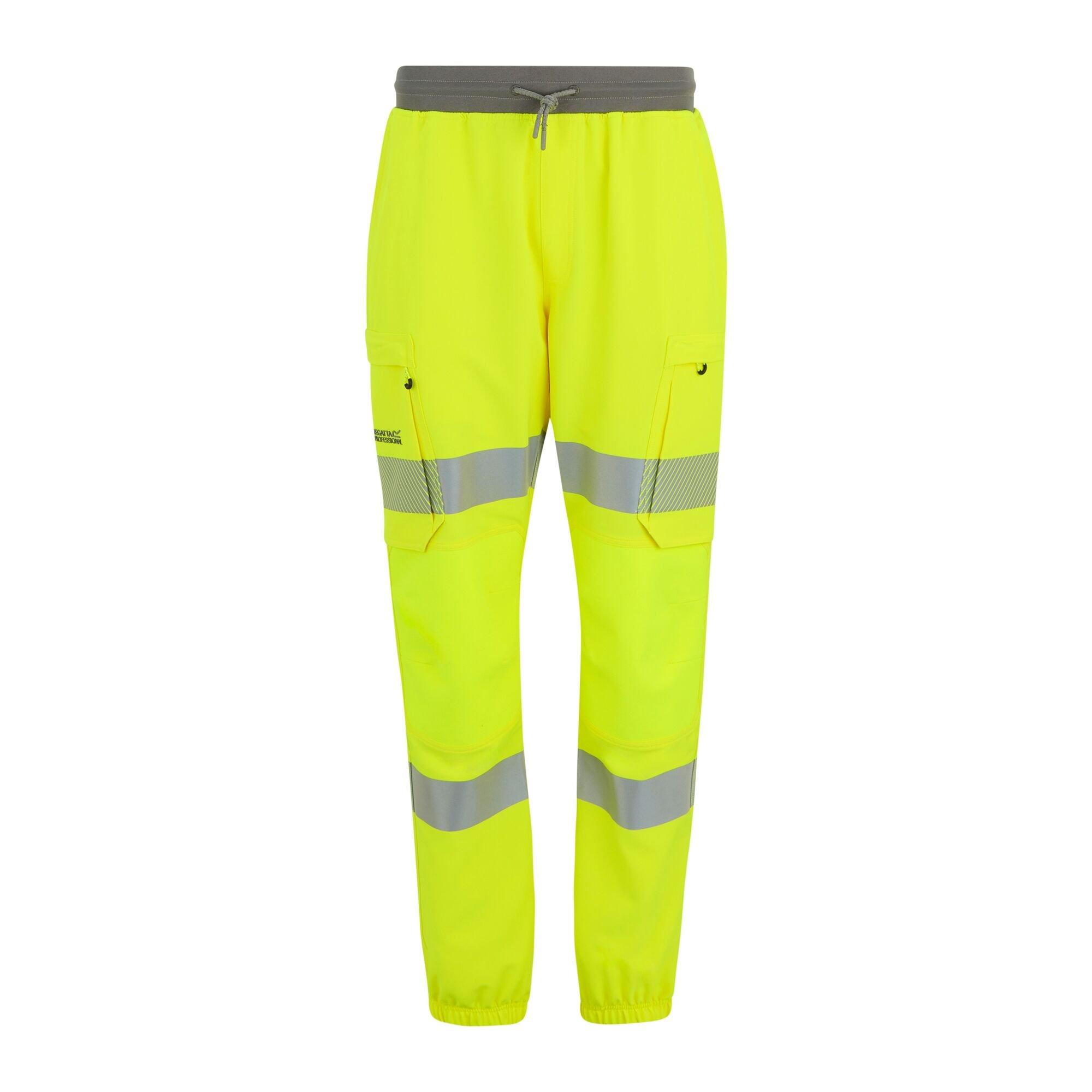 Yellow - Regatta - Mens Hi-Vis Prolite Stretch Jogger - 7