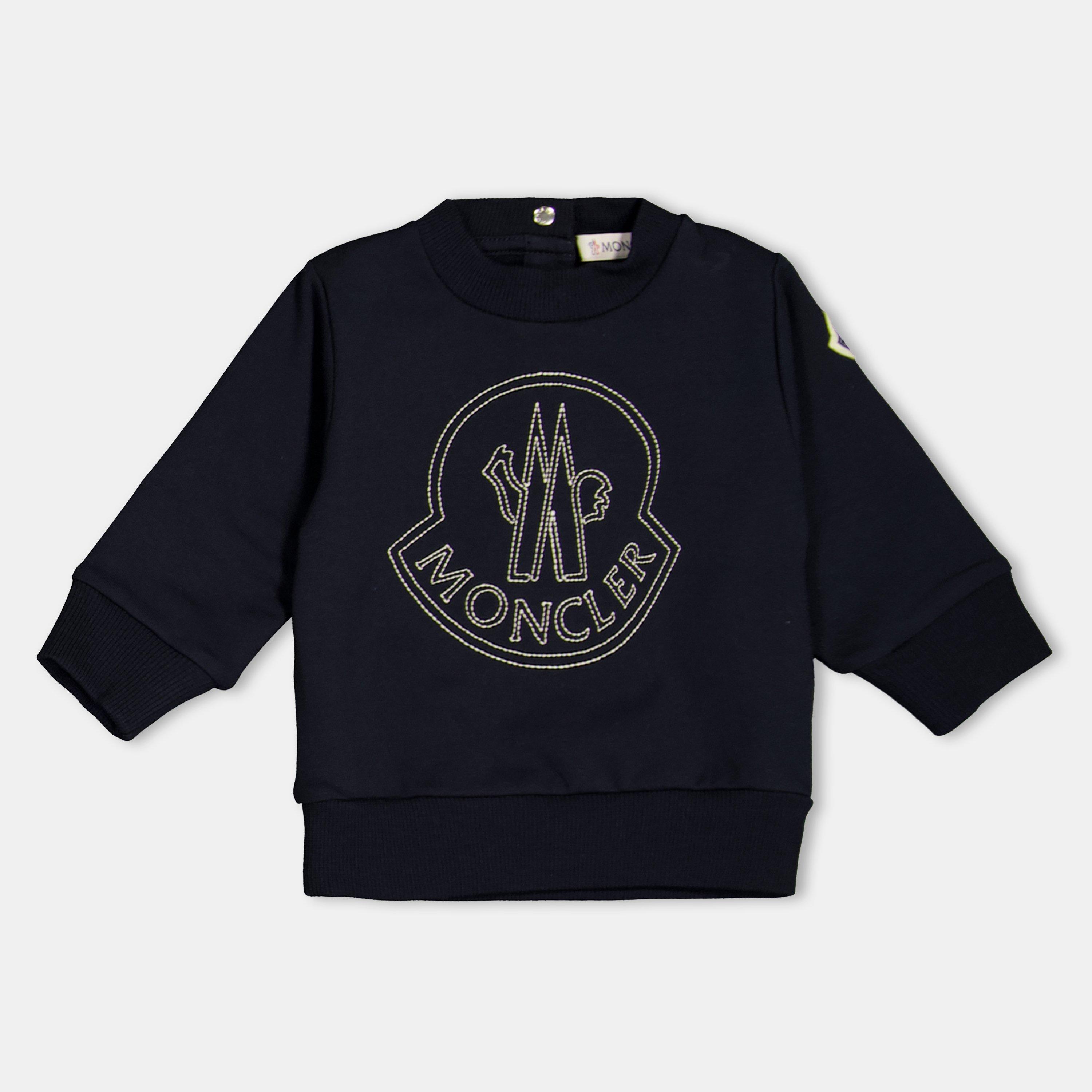 Navy 778 - Moncler - Kids' Crew Sweatshirt