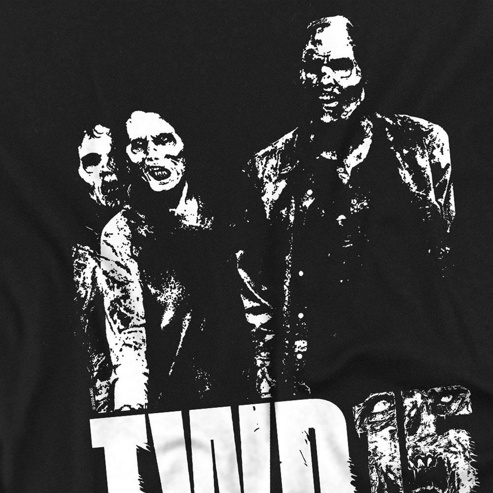 Black - Other - The Walking Dead Mono Zombie 15 Front Back T-Shirt - 3