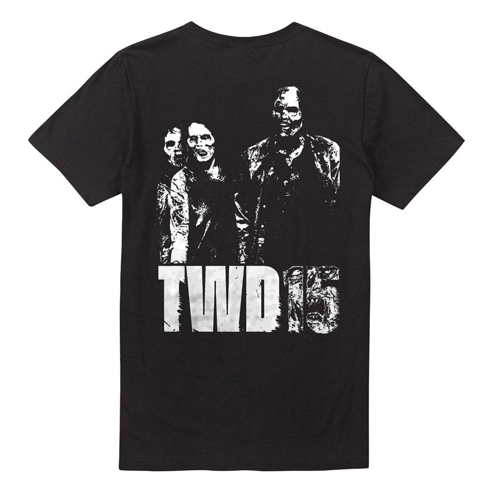 Black - Other - The Walking Dead Mono Zombie 15 Front Back T-Shirt - 4