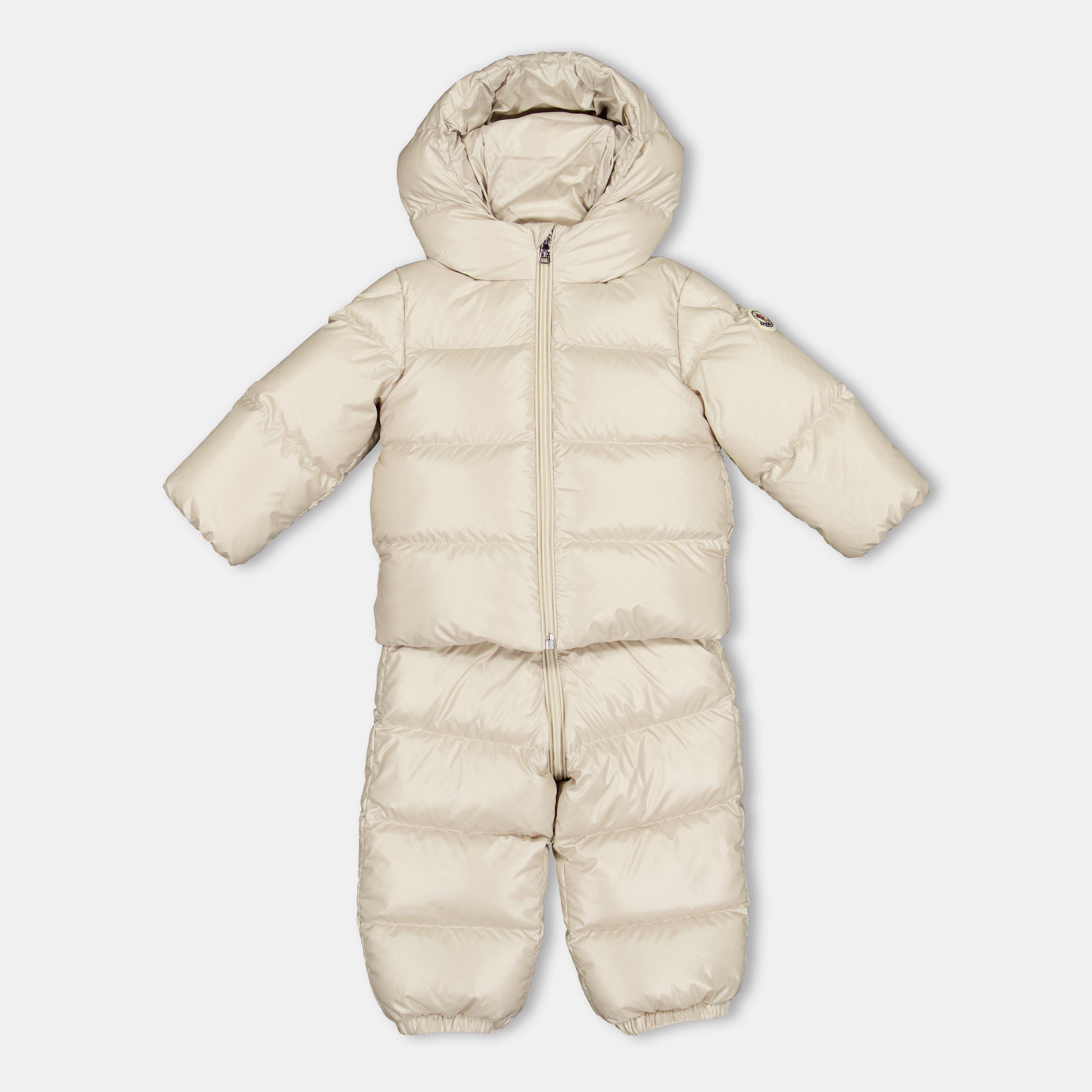 Beige 20N - Moncler - Unisex Kids' Logo Weather-Resistant Insulated Ski Jacket - 1