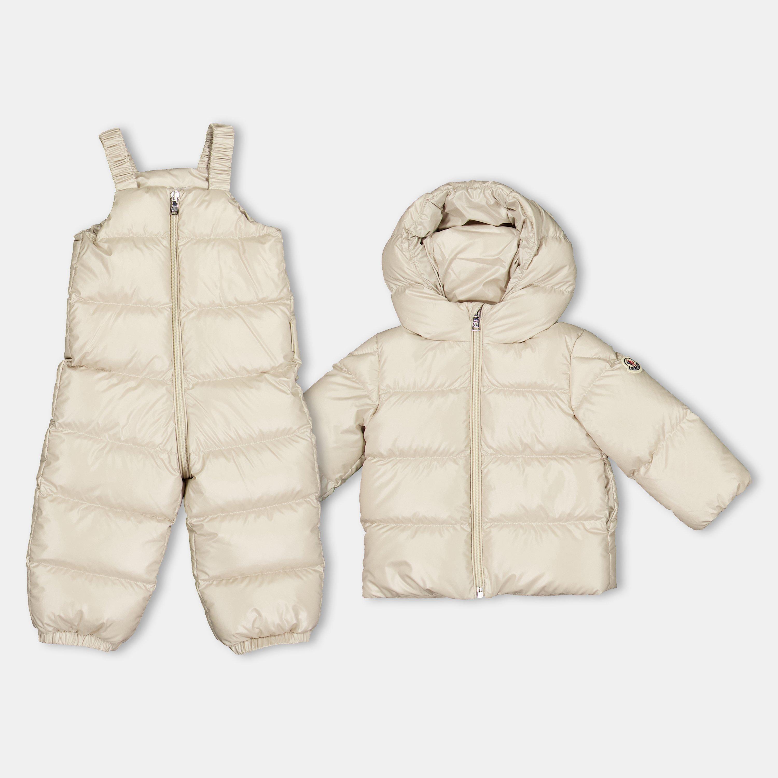 Beige 20N - Moncler - Unisex Kids' Logo Weather-Resistant Insulated Ski Jacket - 2