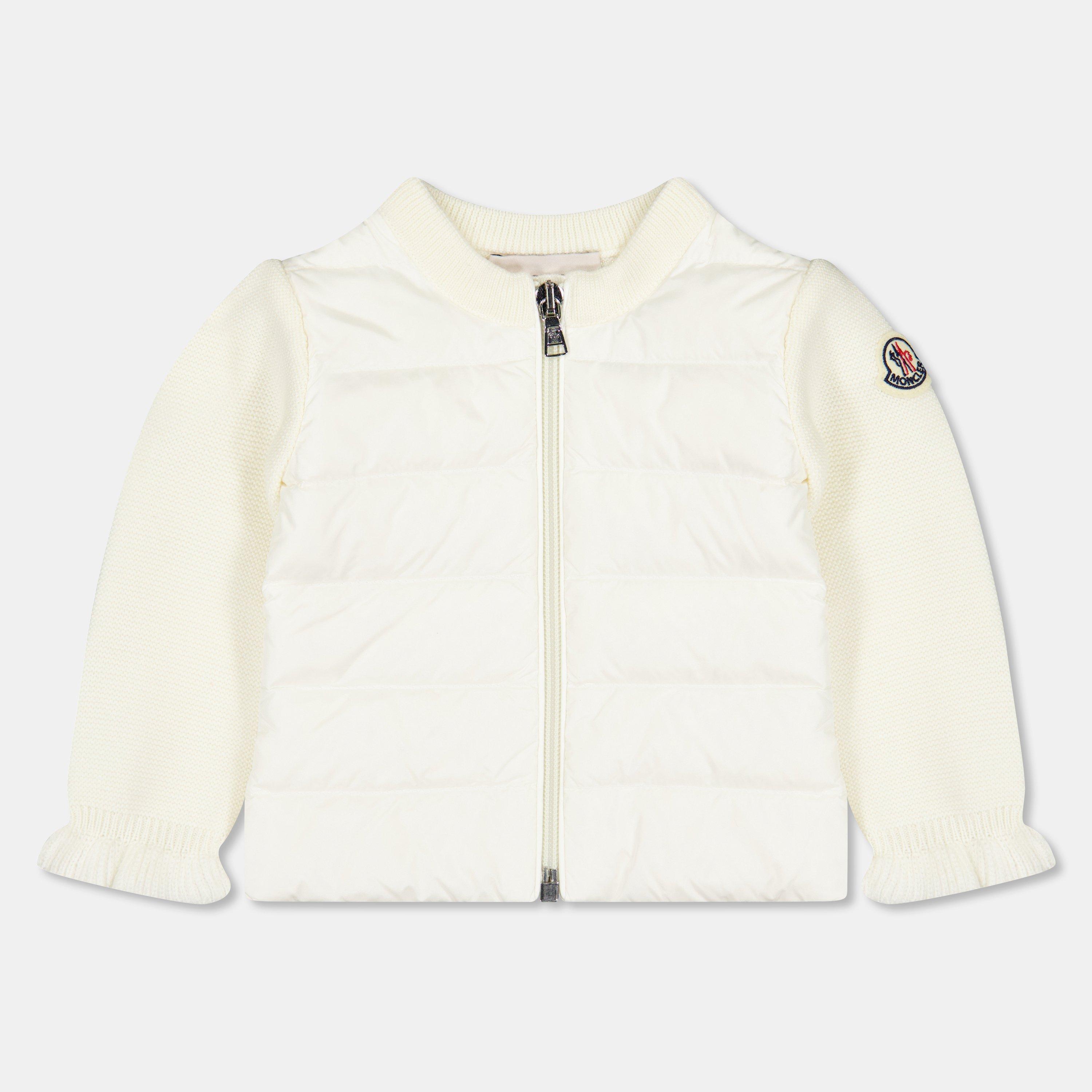 White 040 - Moncler - Kids' Insulated Water Resistant Hybrid Jacket - 1