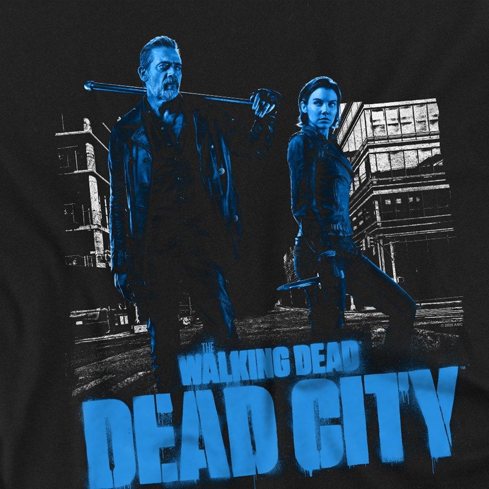 Black - Other - The Walking Dead Dead City Mono Pose T-Shirt Blac - 2