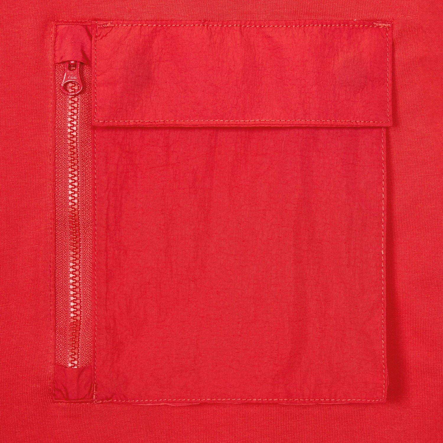 Red - Weekend Offender - Takaji Parachute Pocket T-Shirt - 4