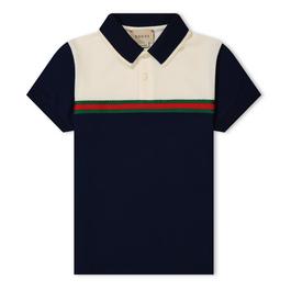 Gucci Knitted Web Polo