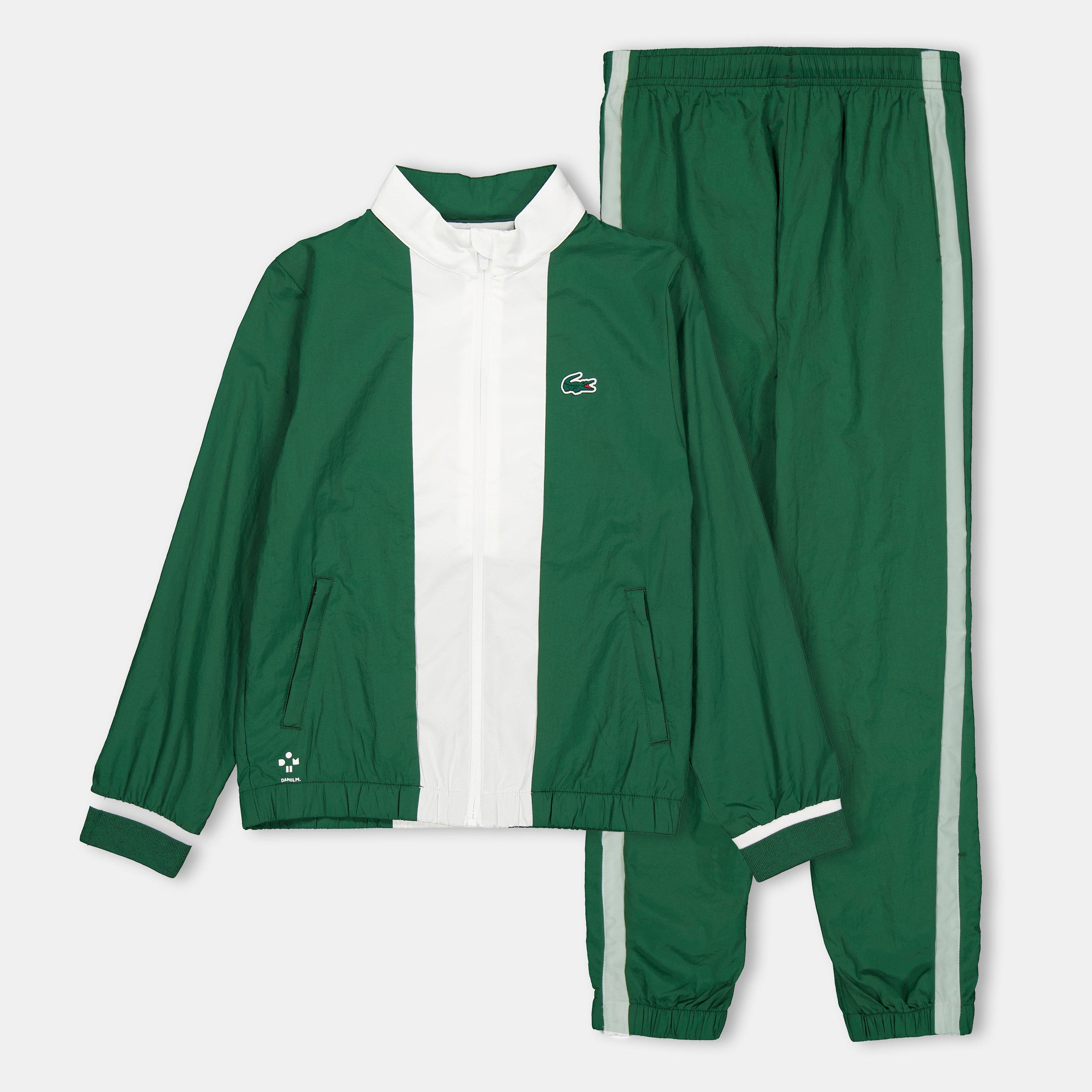 Green/White - Lacoste - Unisex Kids' Poly Tracksuit - 1