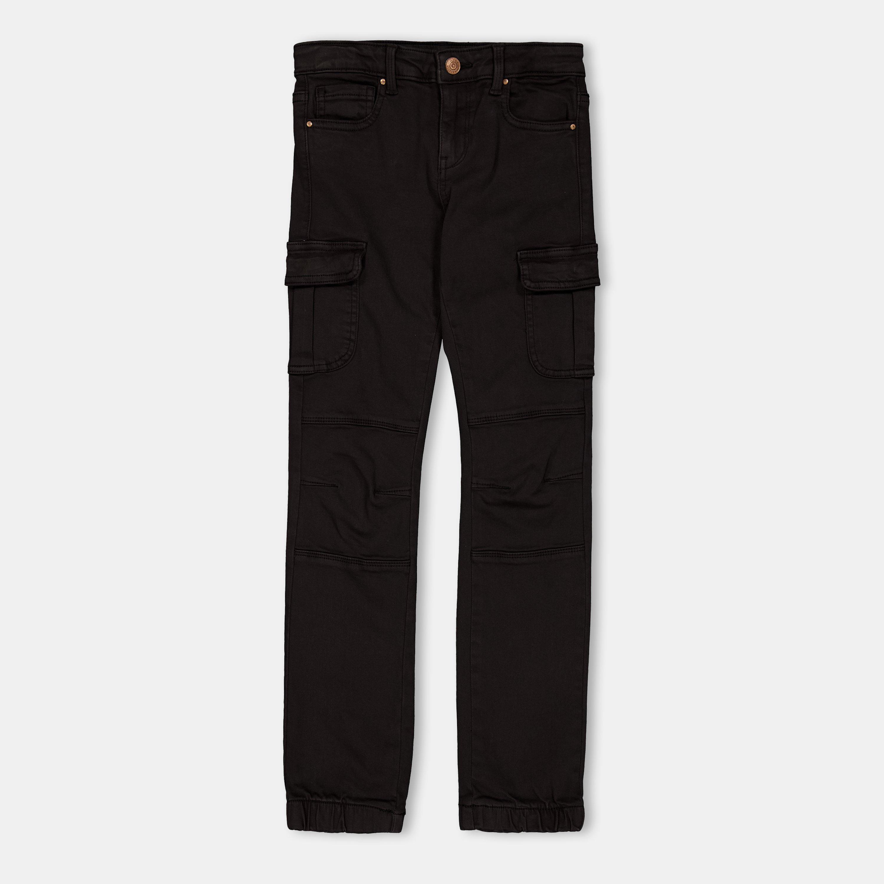 Black - Only - Kids' Cargo Trousers - 1