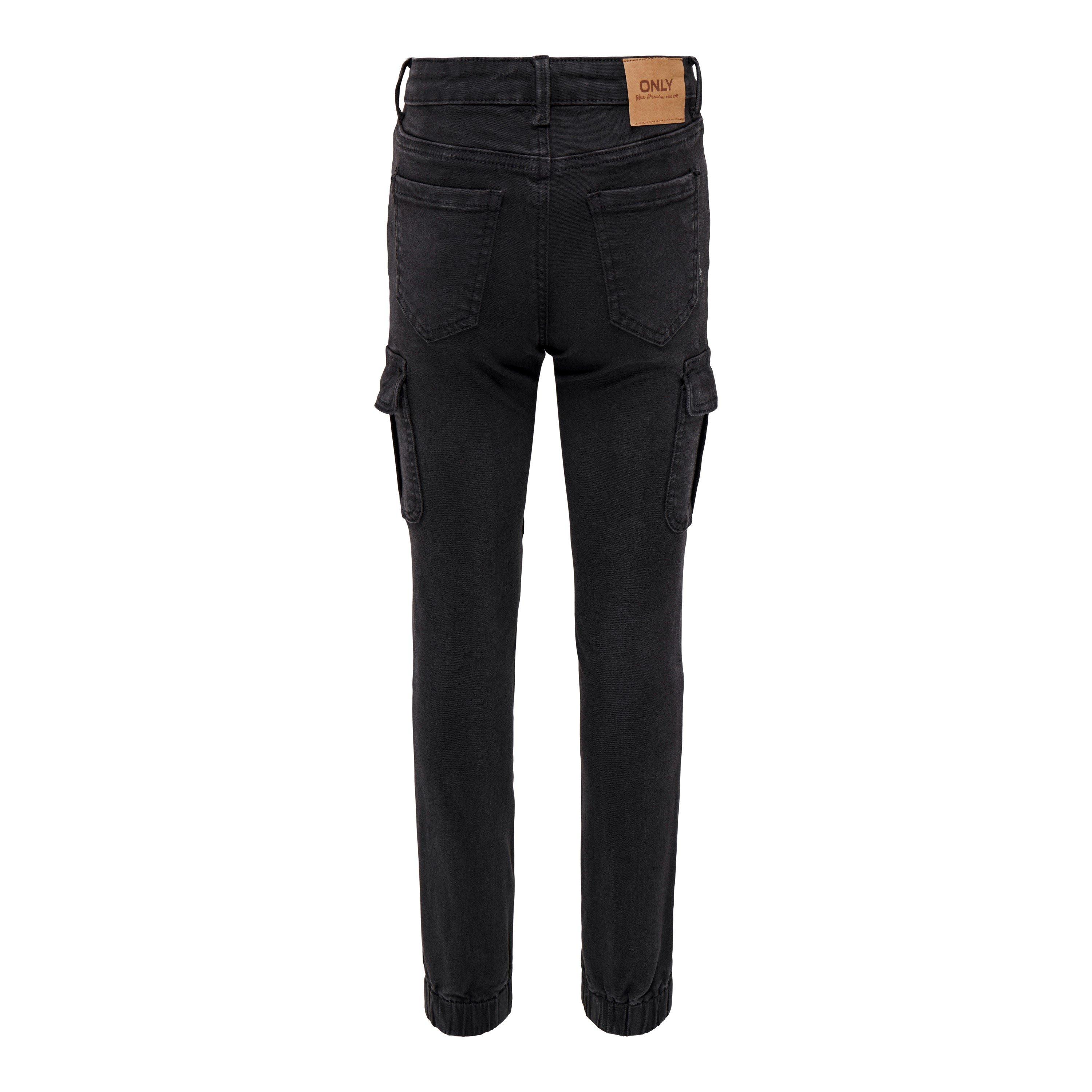 Black - Only - Cargo Trousers - 4
