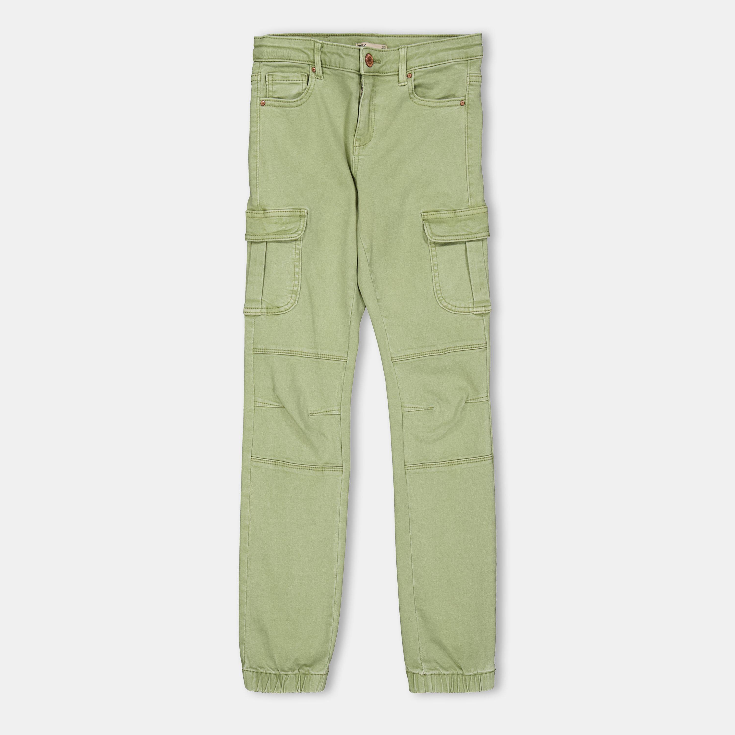 Only Girls Kids' Cargo Trousers - Oil Green - 8Y