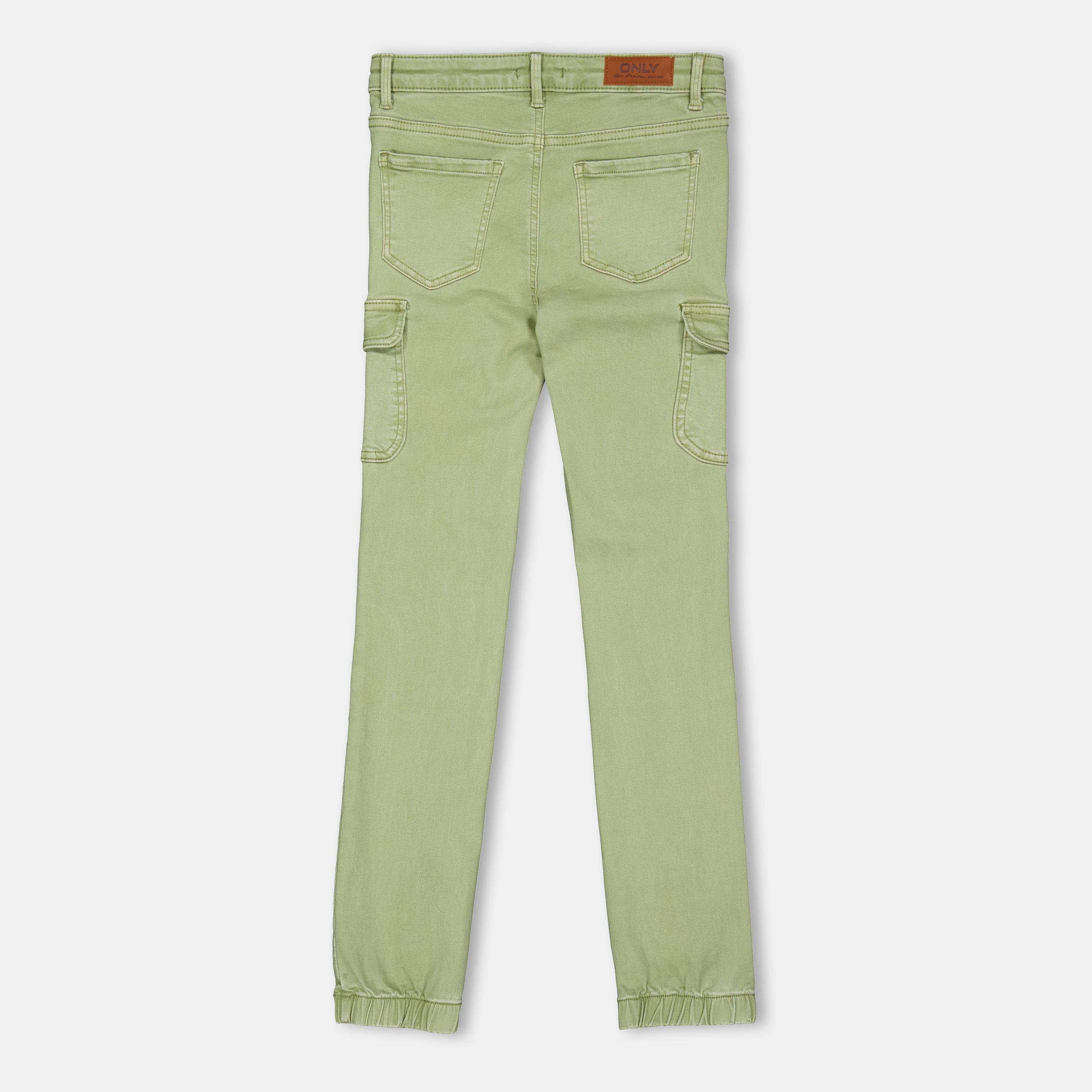 Oil Green - Only - Kids' Cargo Trousers - 2