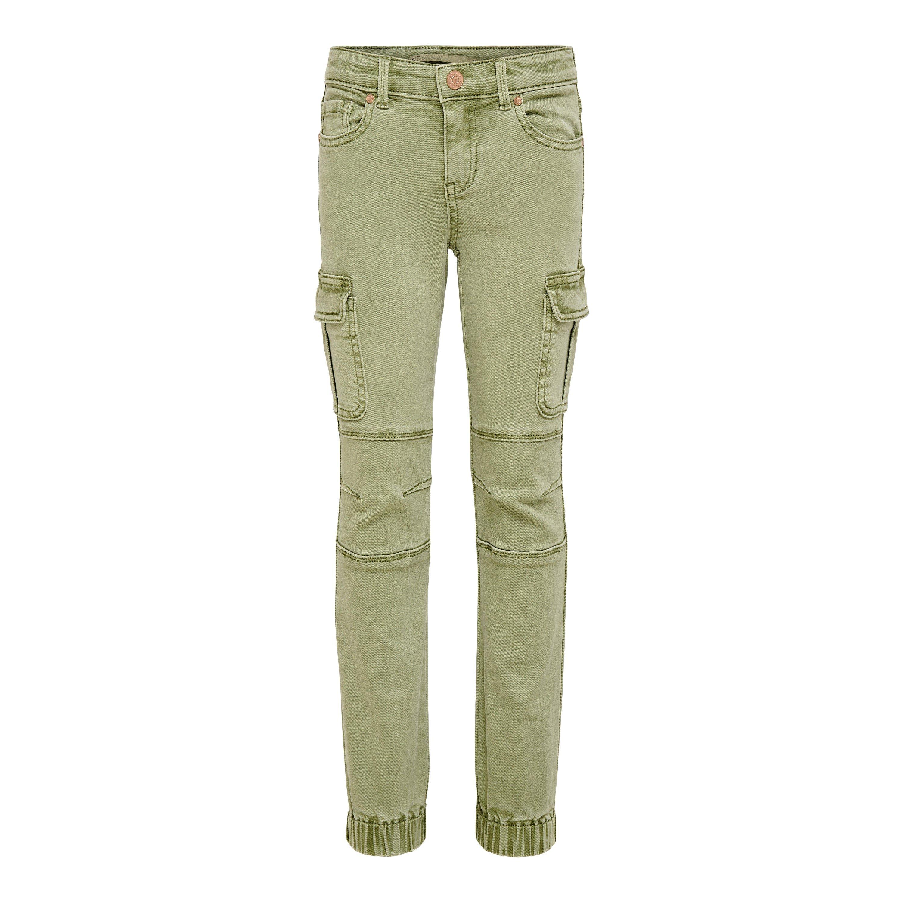 Oil Green - Only - Kids' Cargo Trousers - 3