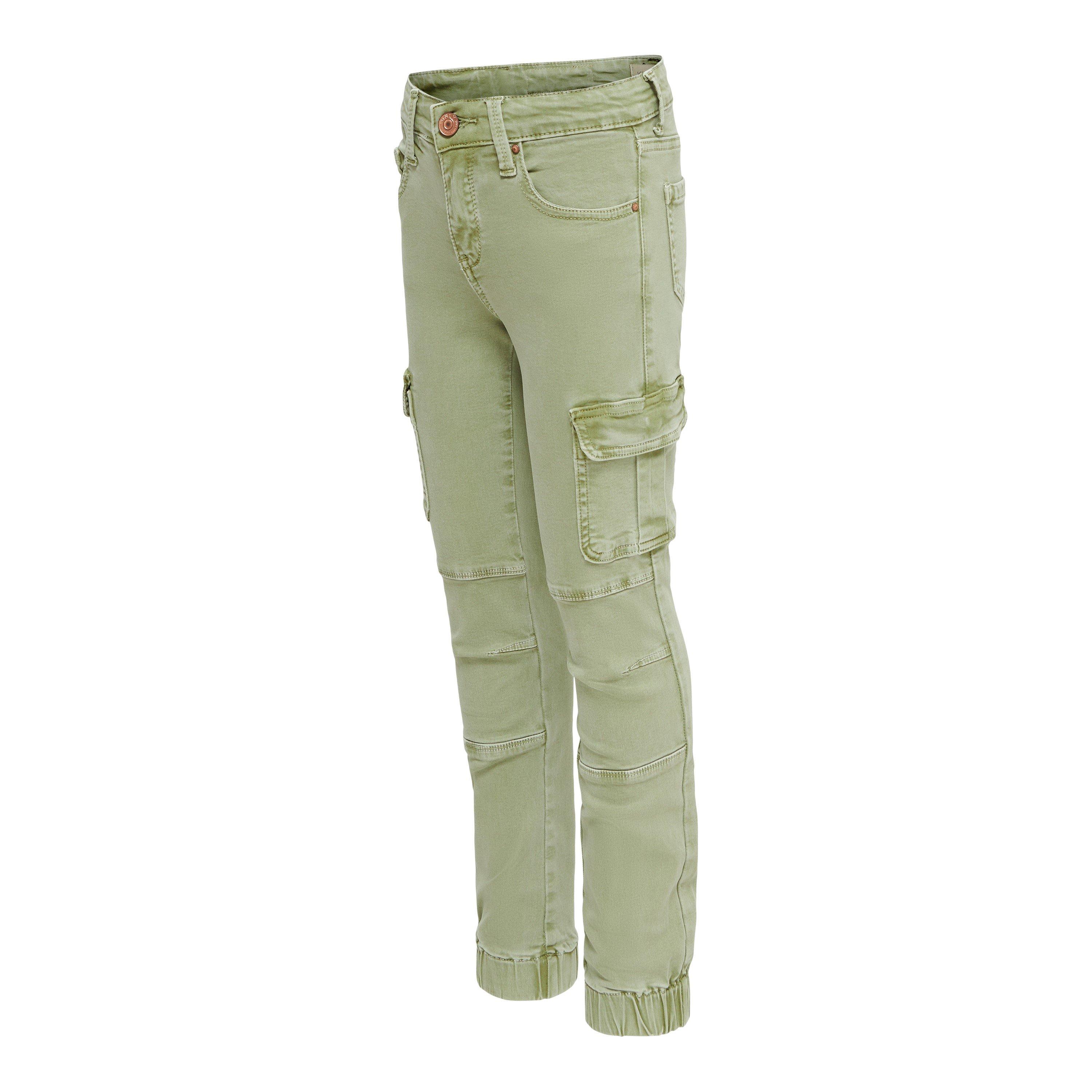 Oil Green - Only - Kids' Cargo Trousers - 4