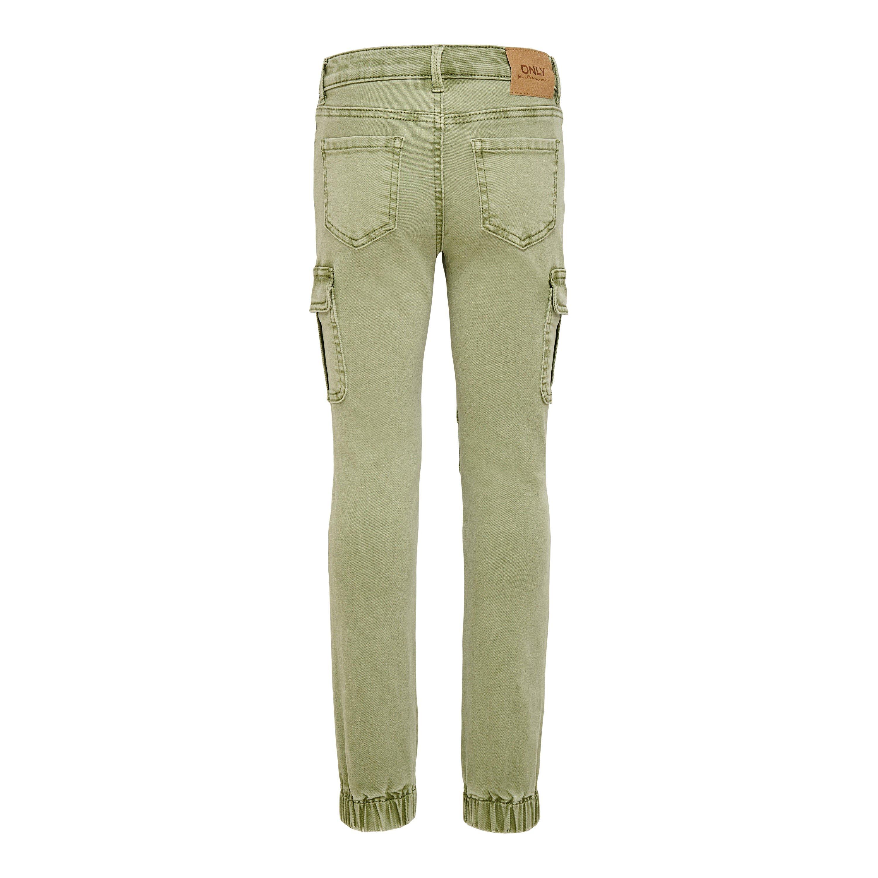 Oil Green - Only - Kids' Cargo Trousers - 5