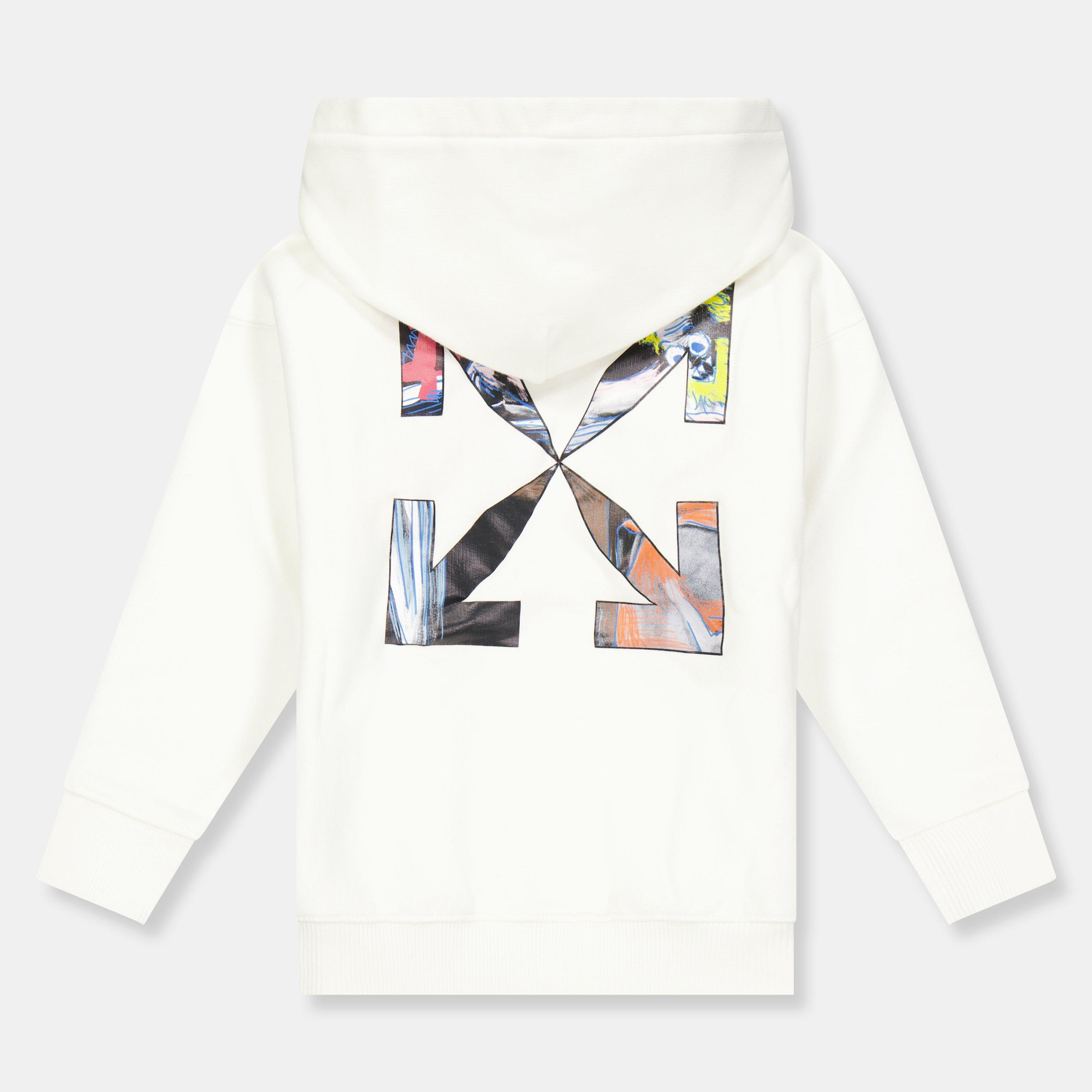 White Multi - Off White - Kids Hoodie - 2