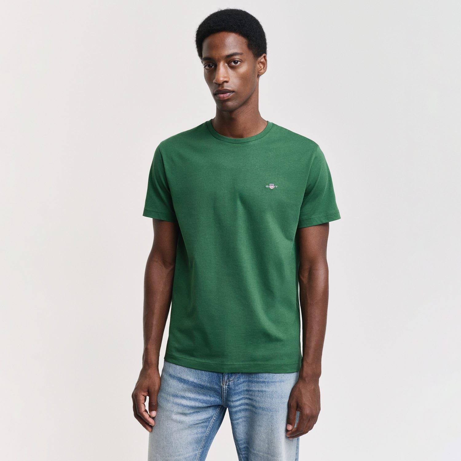 Green - Gant - Embroidered Archive Shield T-Shirt - 1
