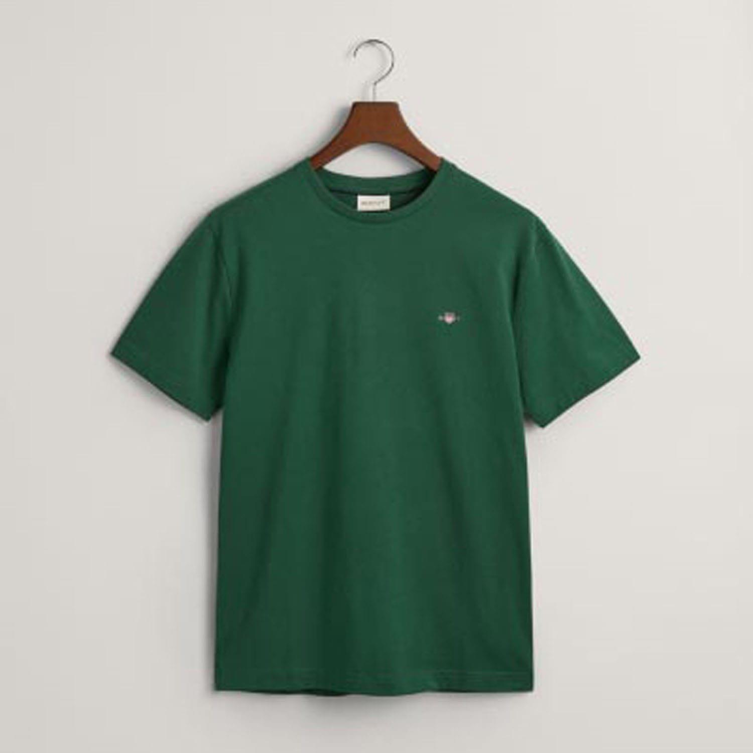 Green - Gant - Embroidered Archive Shield T-Shirt - 3