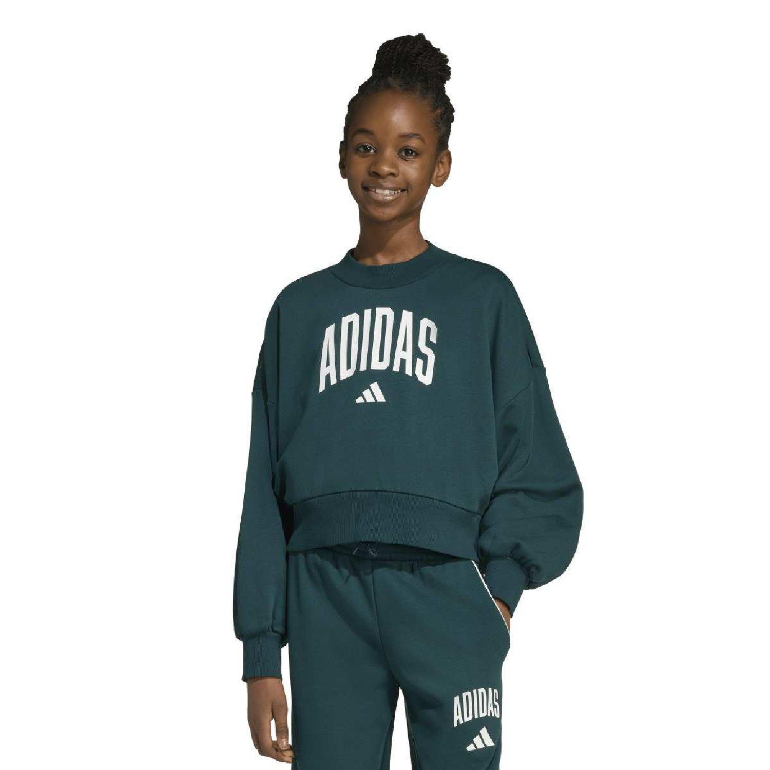 aurora bršljan - adidas - adidas Seasonal Essentials Collegiate Typography Sweatshirt - 2