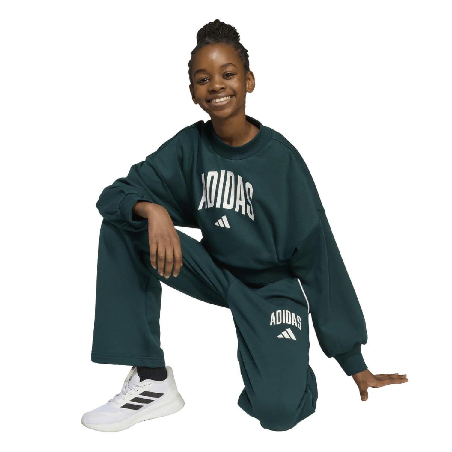 aurora bršljan - adidas - adidas Seasonal Essentials Collegiate Typography Sweatshirt - 6
