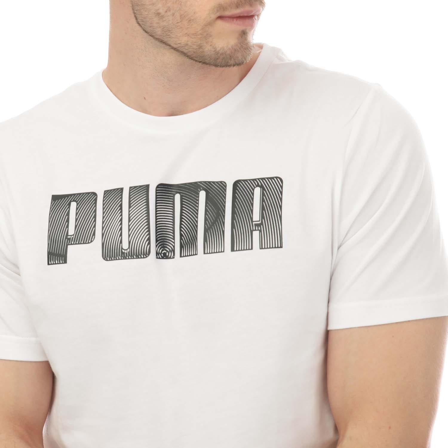 White - Puma - Sportstyle Logo T-Shirt - 3