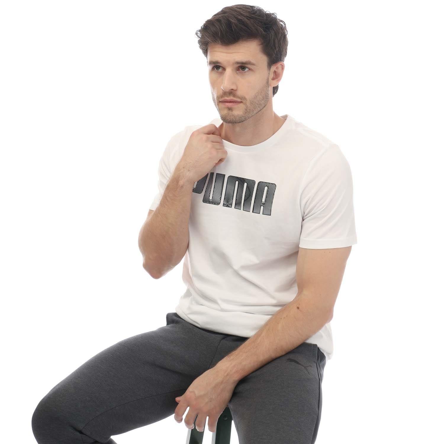 White - Puma - Sportstyle Logo T-Shirt - 4