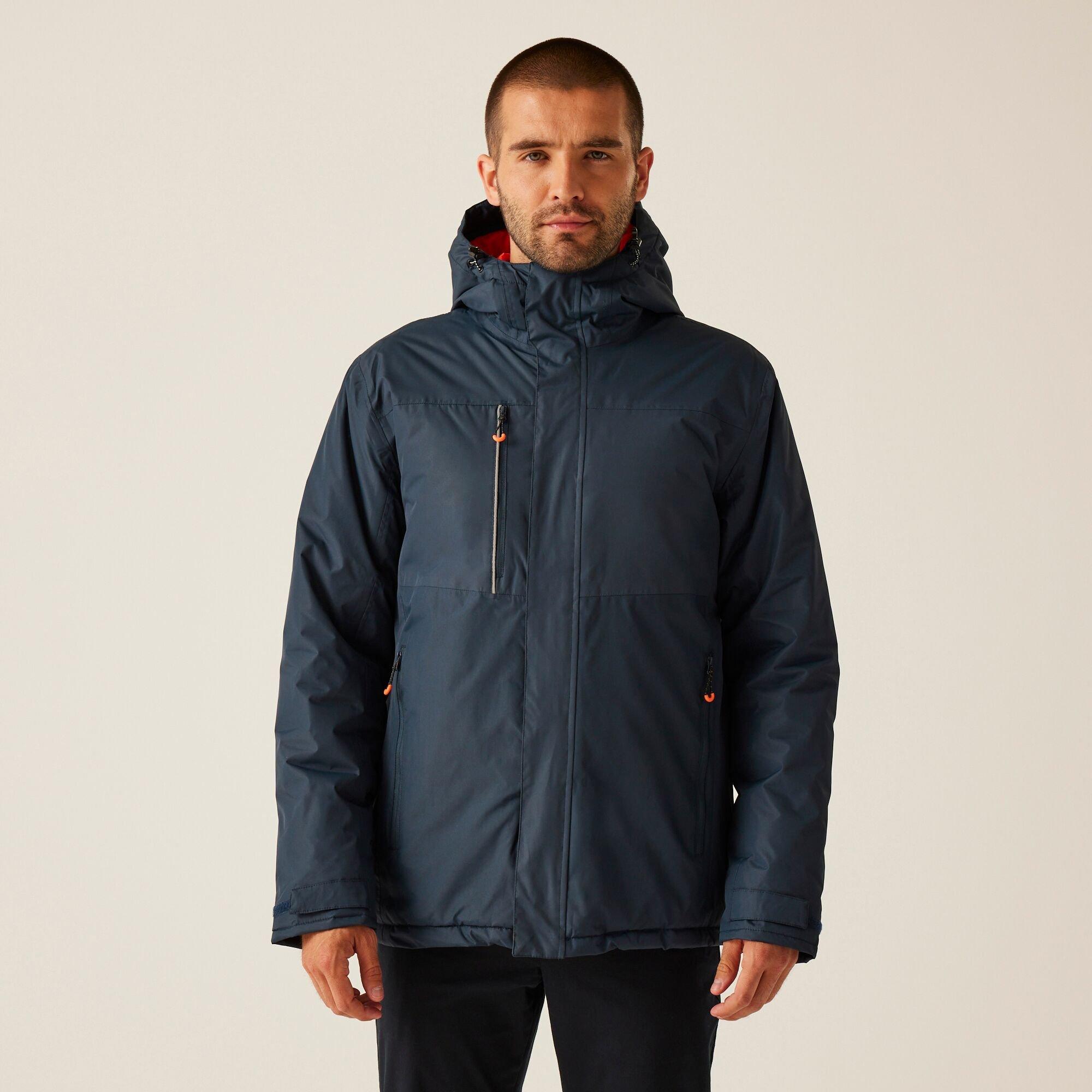 Regatta Men's Thermogen Powercell 5000 Waterproof Jacket - Navy/Magma - S
