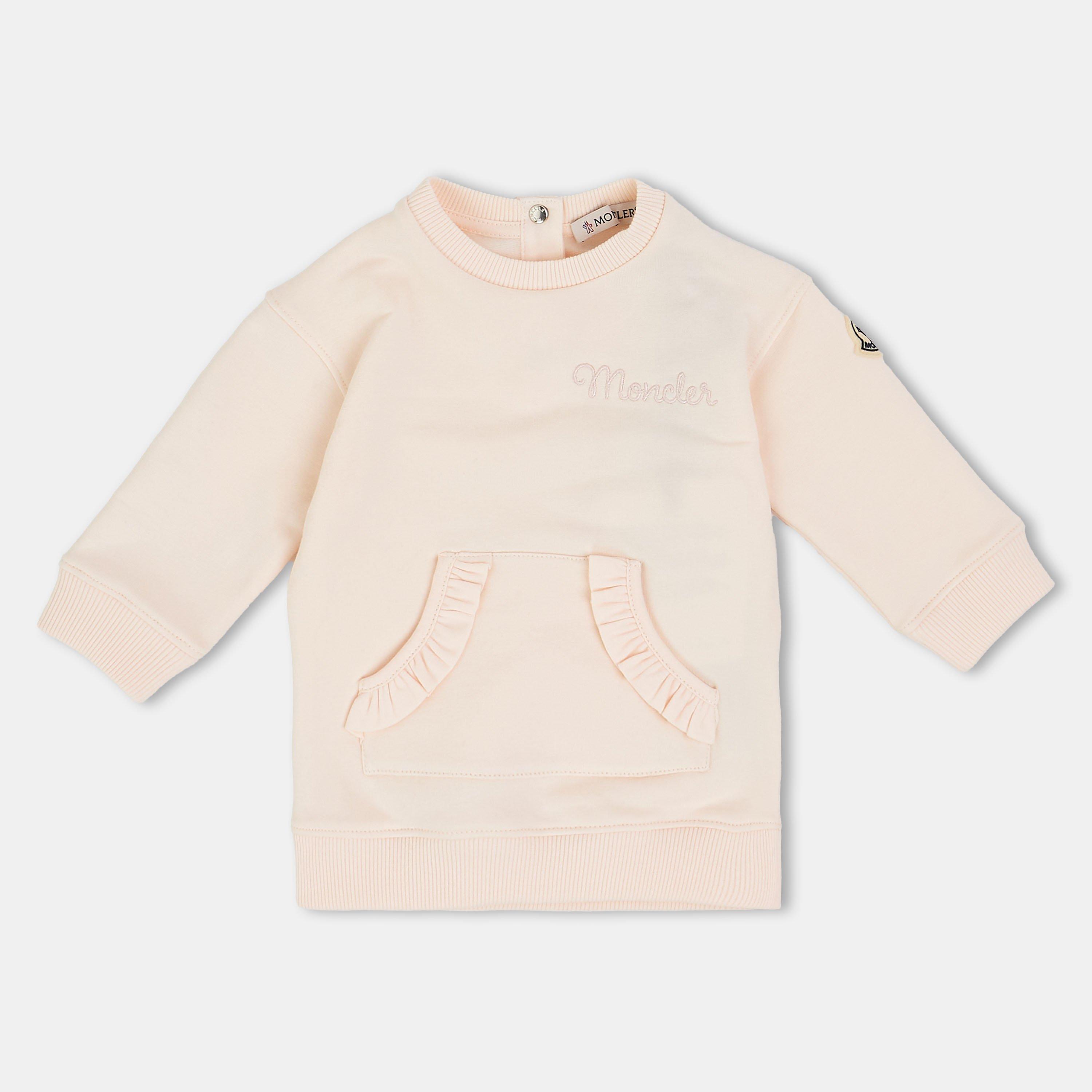 Moncler Kids Jumper Dress - Pink 529 - Size 6-9 Mnth