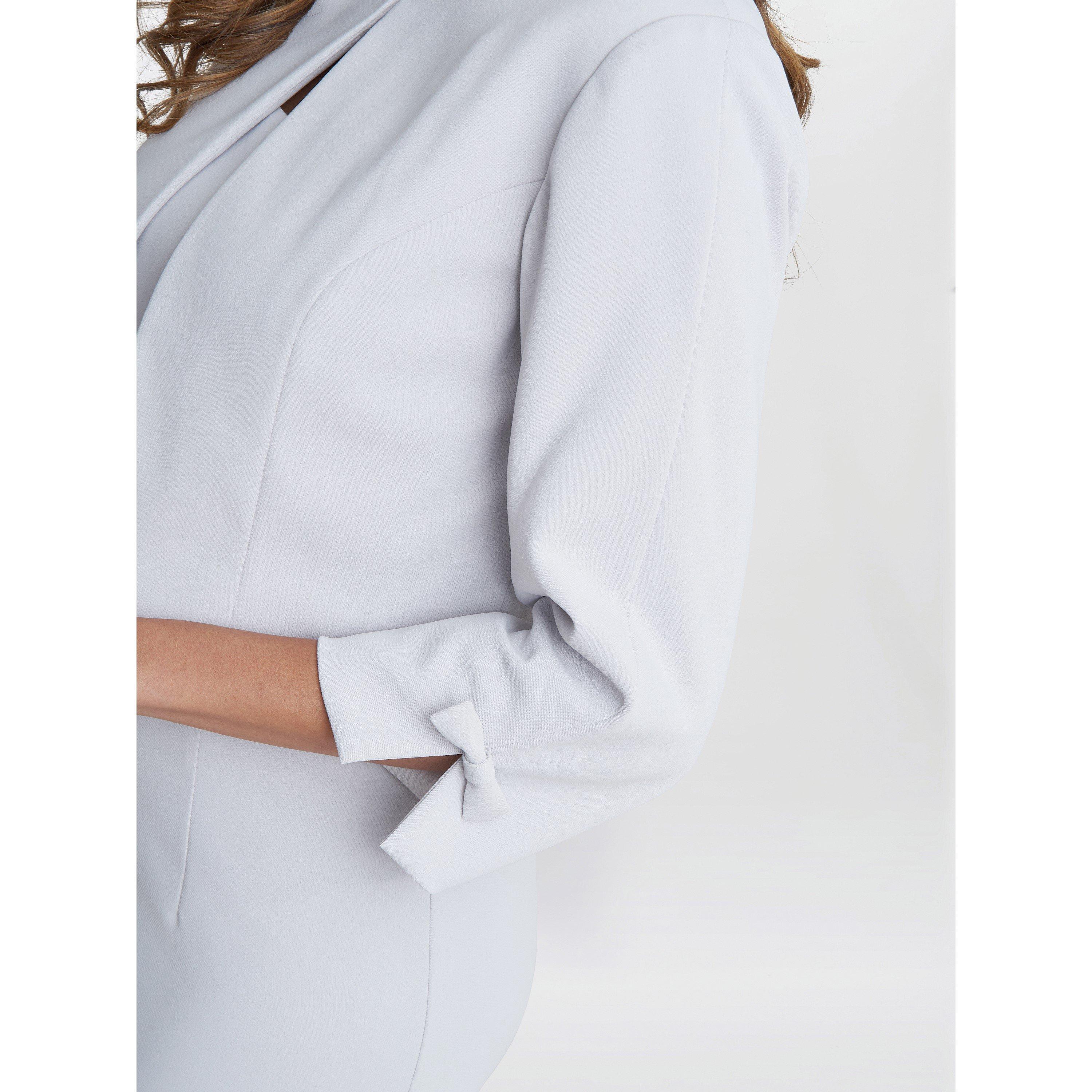 Silver Mist - Gina Bacconi - Corinne Crepe Dress And Jacket - 5